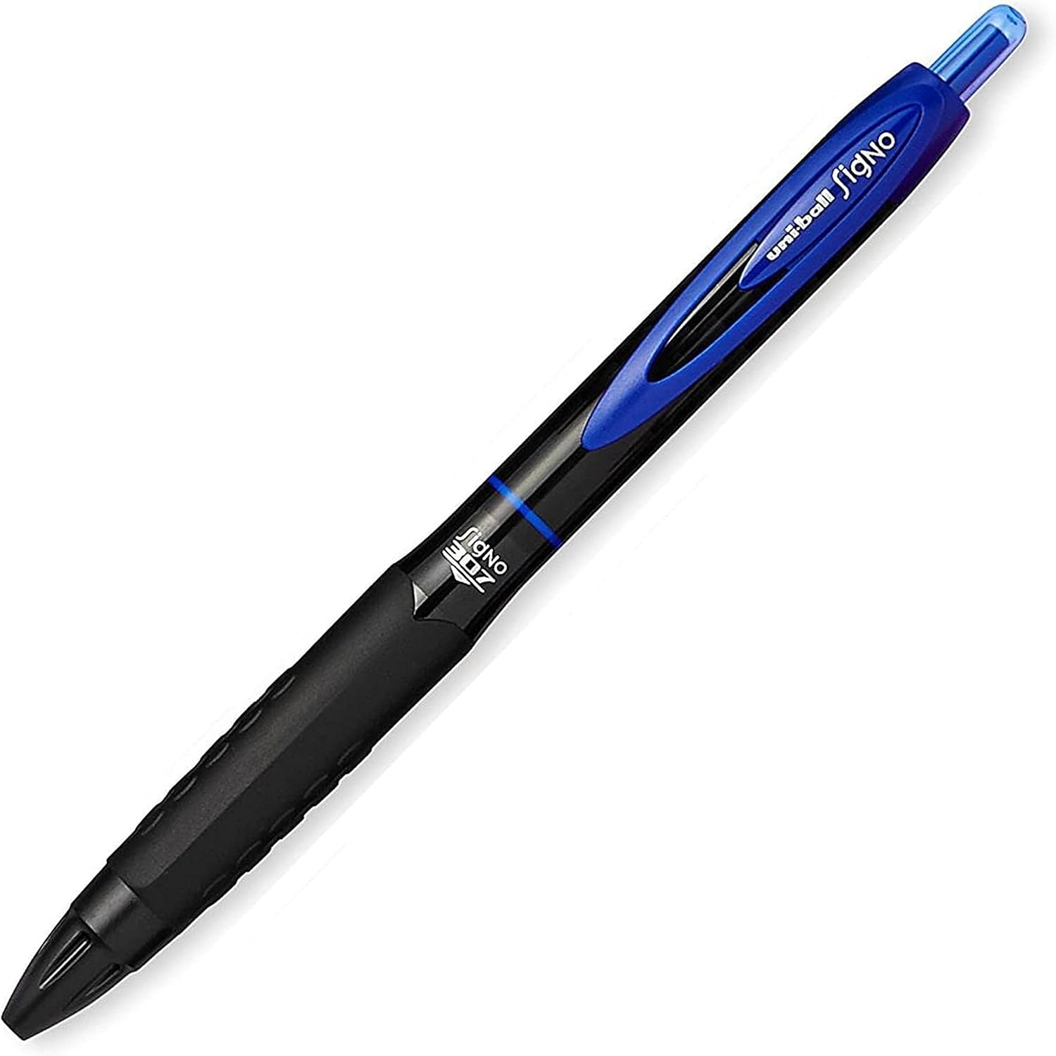 Uni-Ball Signo 307 - Fine Retractable Rollerball Pen - 5 Pack - 2 X Black, 2 X Blue & Red Ink - UMN-307 image number 2