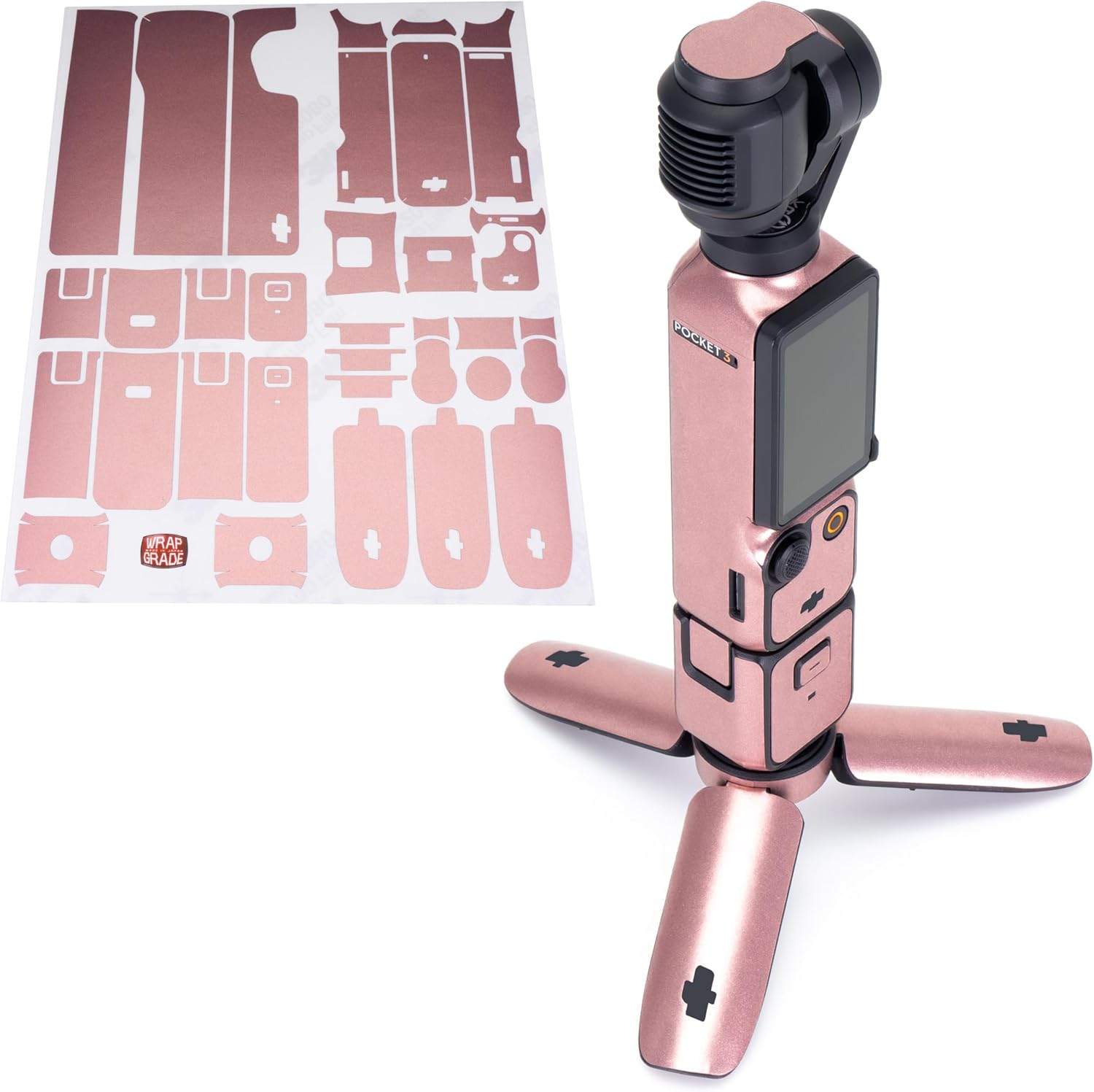 WRAPGRADE Skin Stickers Compatible with DJI Osmo Pocket 3 Decal (Metal Sticker Bomb)