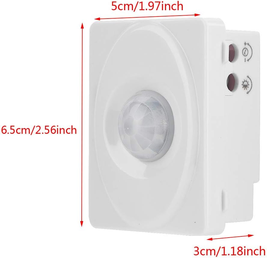 Sensor,Richer-R 12V Automatic Adjustable Infrared PIR Motion Sensor with Adjustable Range Button,Human Body Induction for LED Light Wide Applications image number 1