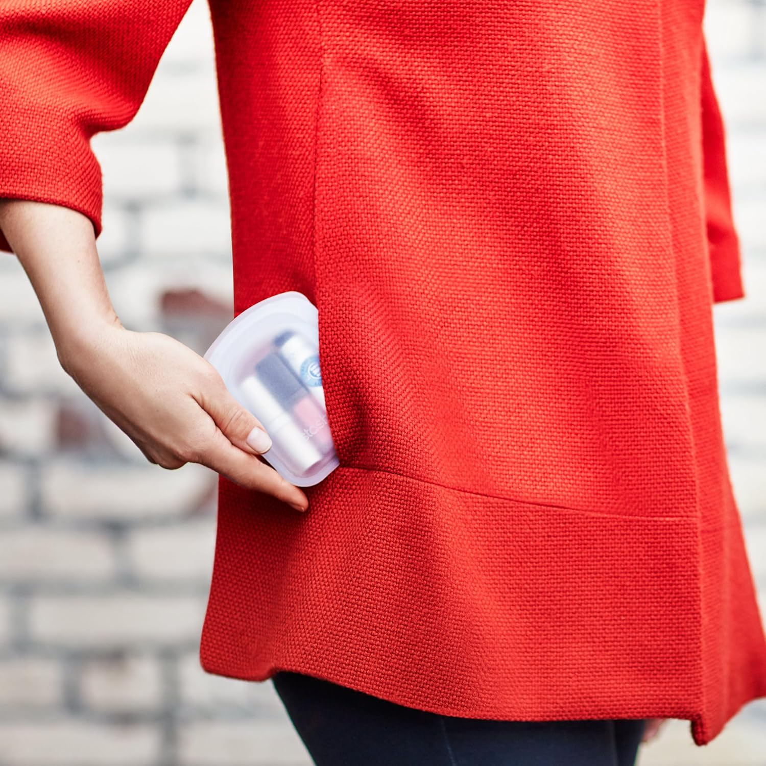 STASHER Reusable Silicone Pocket Set Snack Bag 22Ml | 100% Plastic-Free | Airtight Seal | Microwave, Dishwasher, Fridge, Freezer & Oven Safe | Pure Platinum Silicone | Non-Toxic - Clear & Aqua image number 3