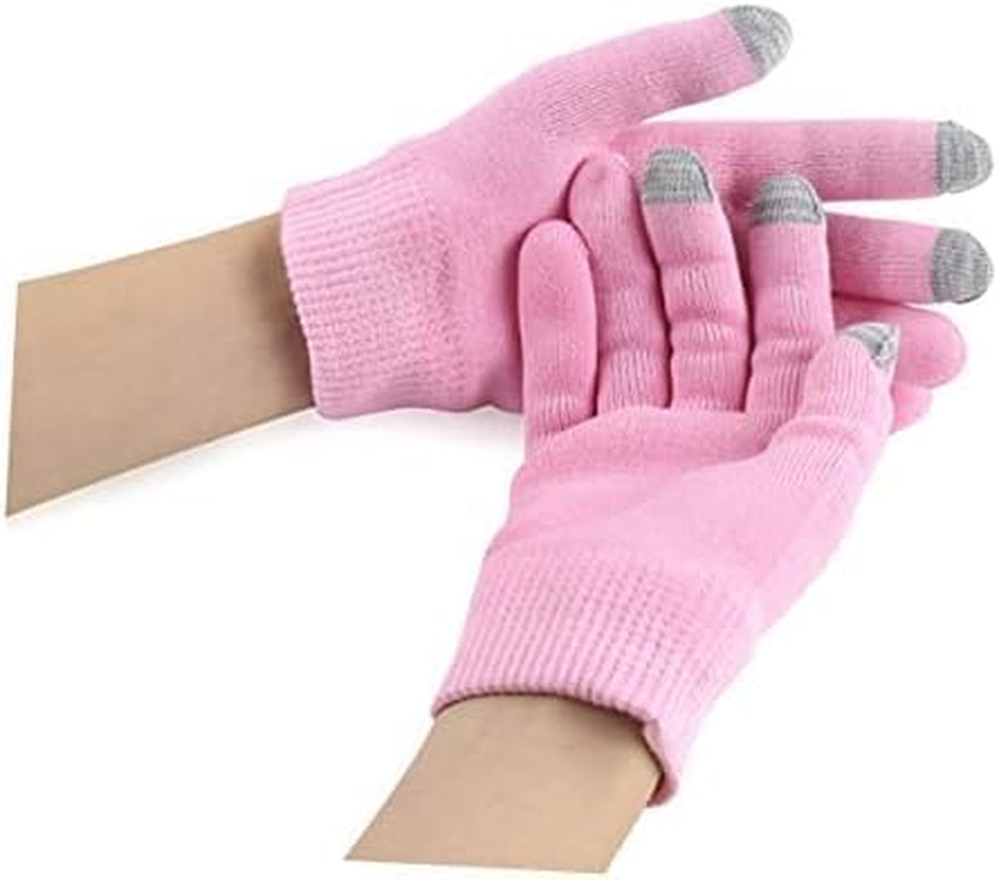 2 Pairs Moisturizing Gloves for Women,Eczema Beauty Spa Night Gloves, Hand Essential Oil Care for Dry Cracked Hands Overnight Use