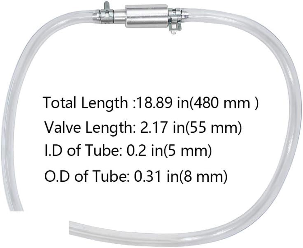 Vbaxy Brake Bleeder Hose- One Way Check Valve Tube Bleeding Tool Kit for Motorcycle Clutch image number 4