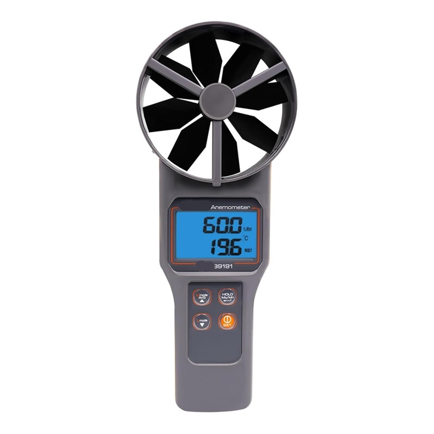 Compatible Air Flow Meter Measures Air Velocity Volume and Temperature Wind Speed Meter Range 0.20~30.00 M/S image number 2