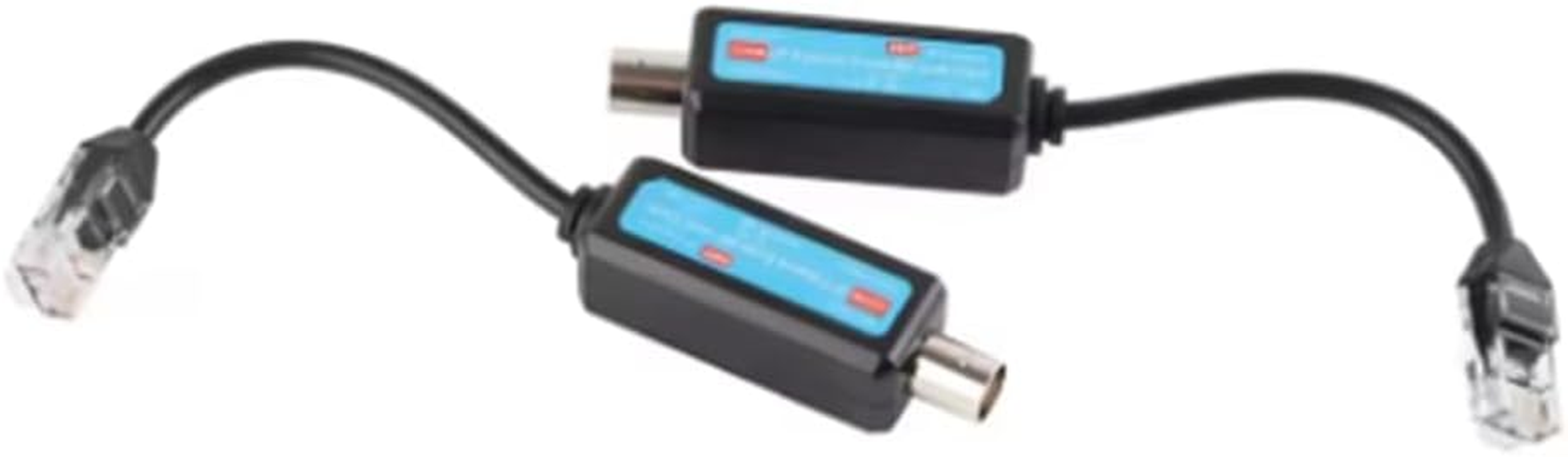 For IP NVR Camera Extender over Coax 1Pair 10/100Mbps 1CH Passive for IP Network Coaxial Transmitter Receiver Extender image number 2