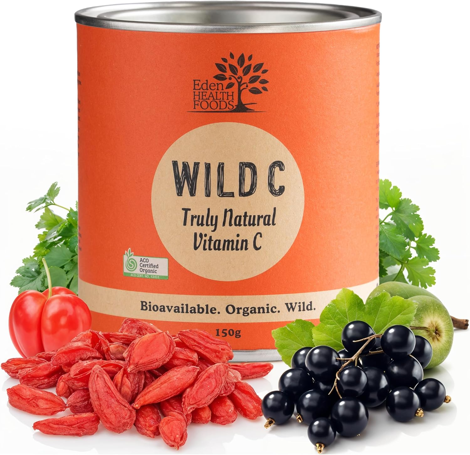 Eden Healthfoods Certified Organic Wild C Natural Vitamin C Powder 150 G image number 4