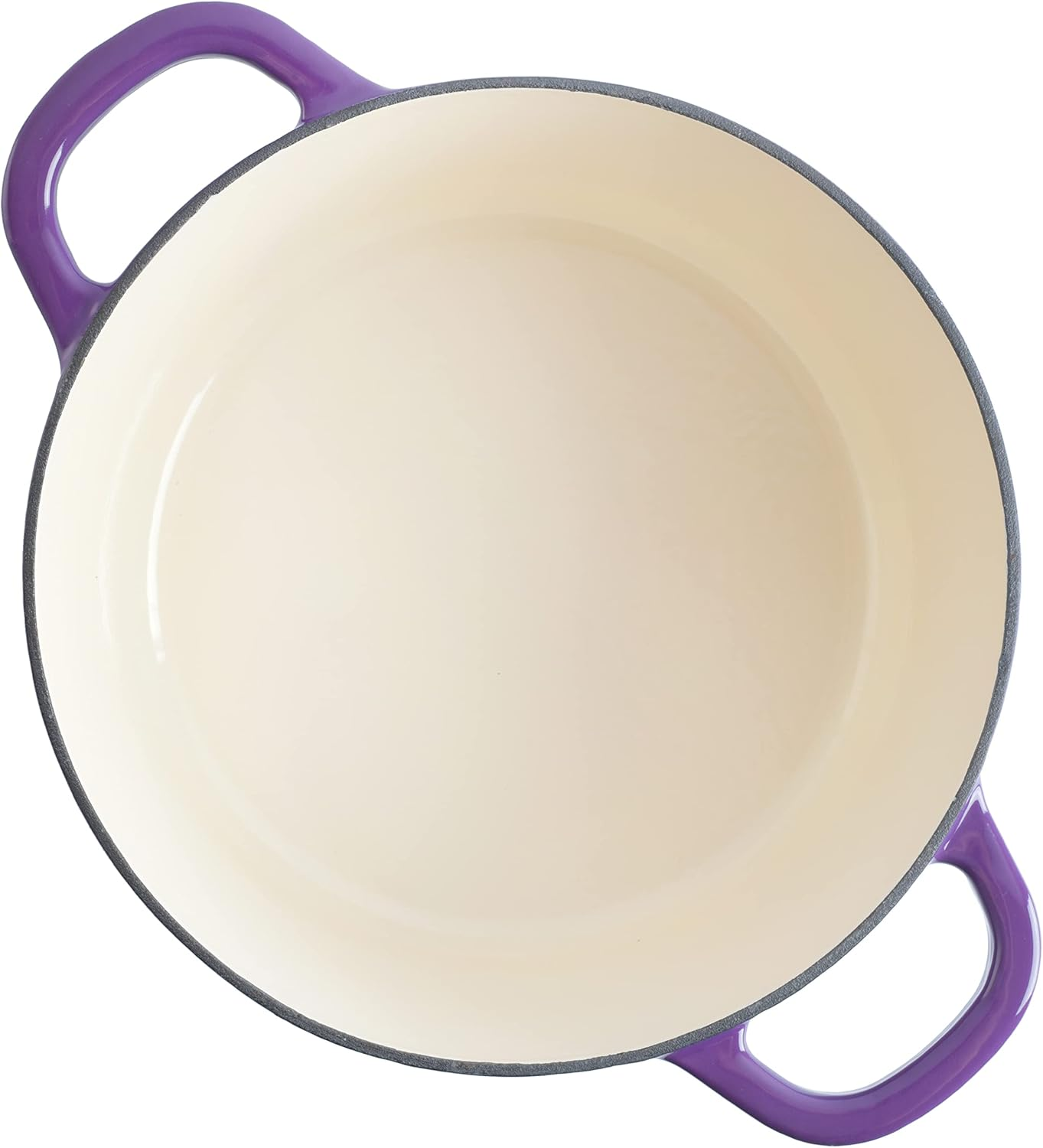 Crock-Pot Artisan round Enameled Cast Iron Dutch Oven, 7-Quart, Lavender Purple image number 5