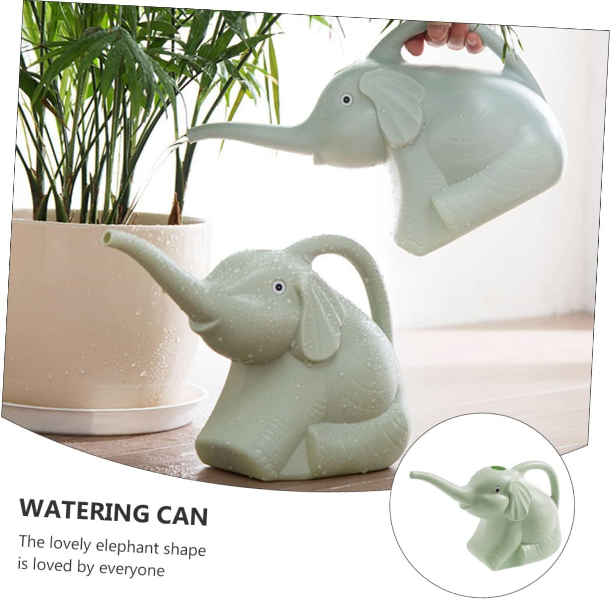 MERRYHAPY Watering Pot and Flower Potted Watering Can for Home Gardening 3Pcs Set with Long Spout PVC Material Garden Supply for Indoor and Outdoor Use Efficient and Easy Handling image number 2