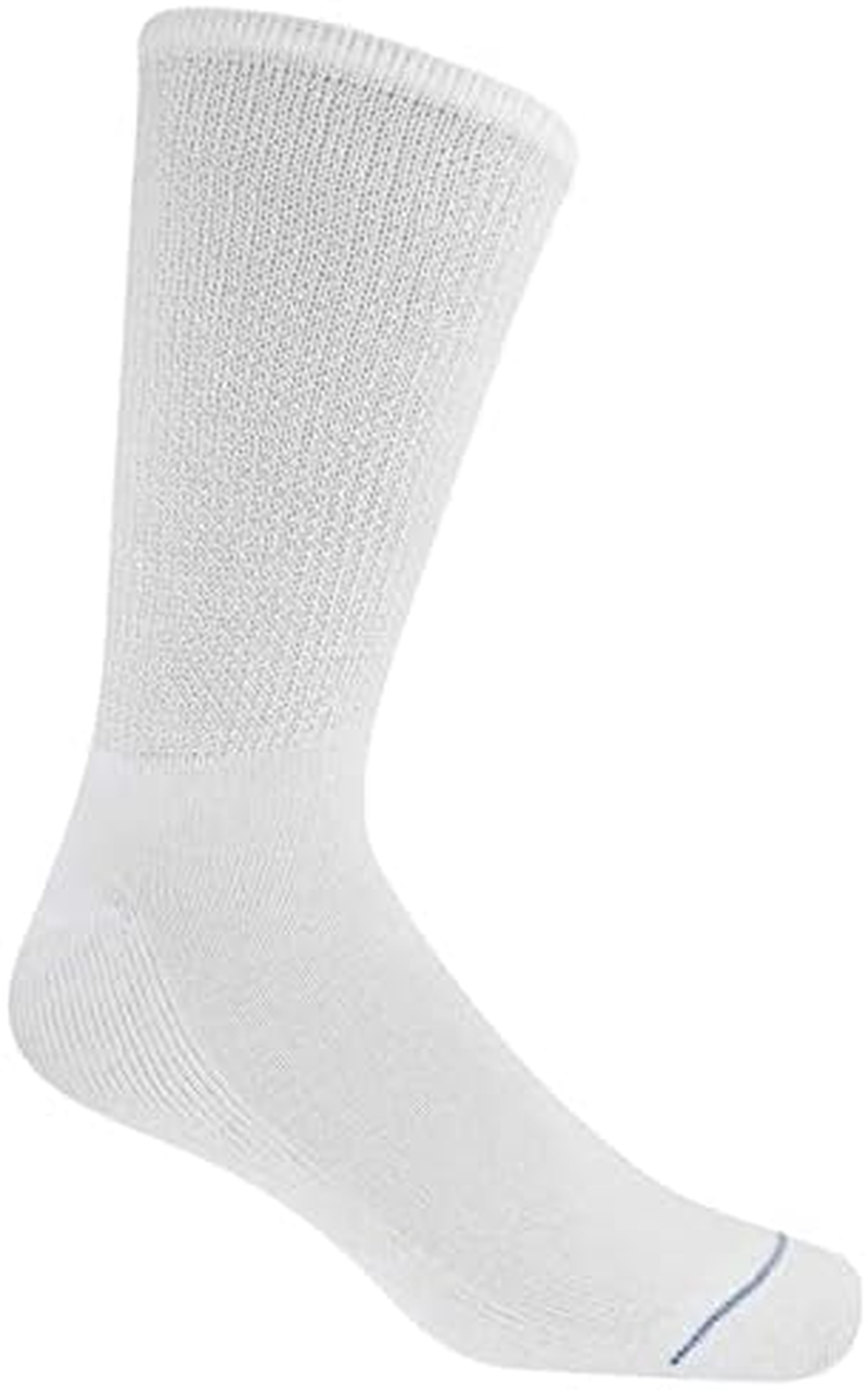 Dr. Scholl'S Men'S Diabetic & Circulatory Crew Work Socks (4 Pair Pack) - Black image number 2