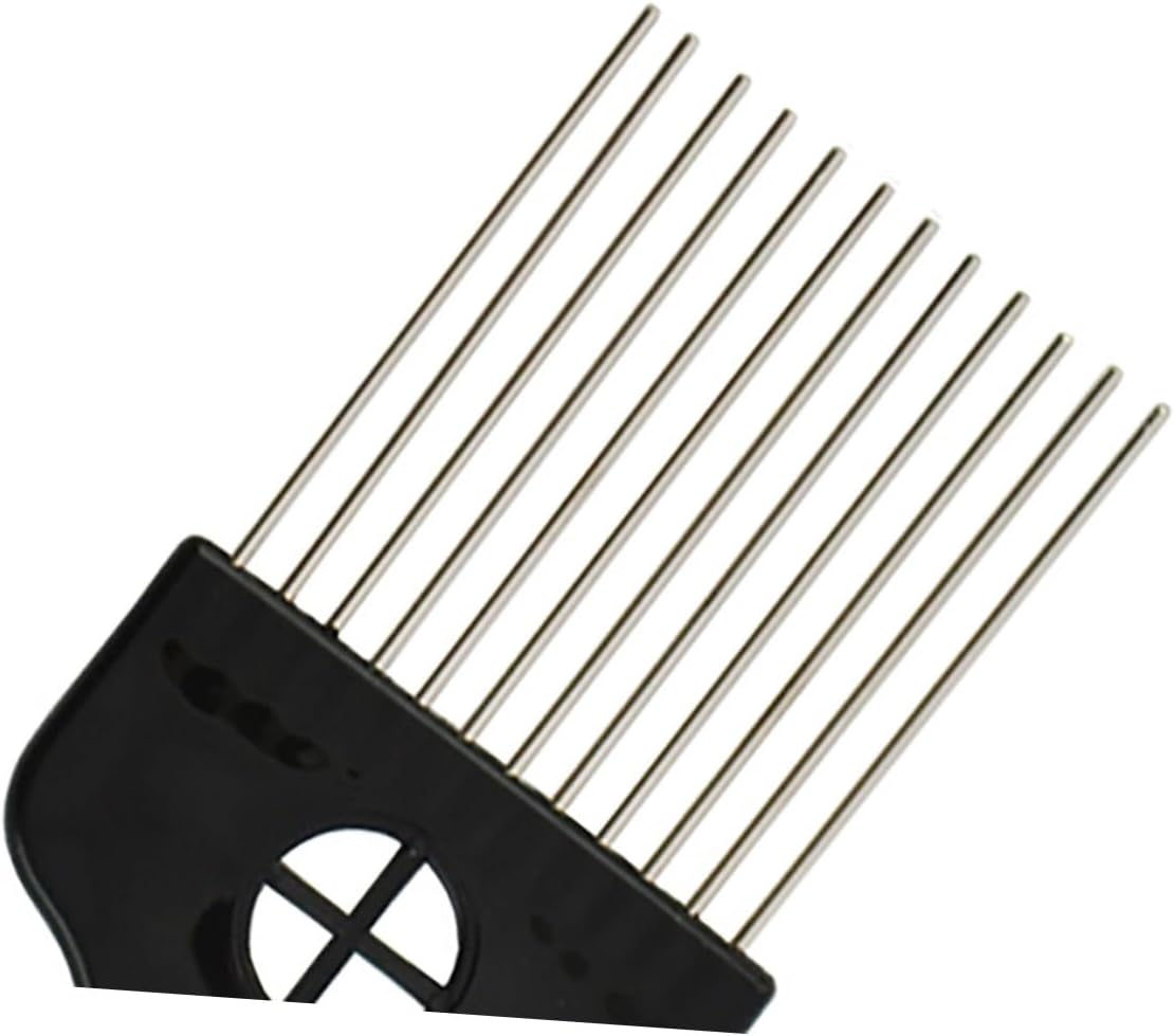 SOESFOUFU 2Pcs Professional Hair Comb Steel Needle Fan Combs Hairdressing Supplies for Styling image number 4