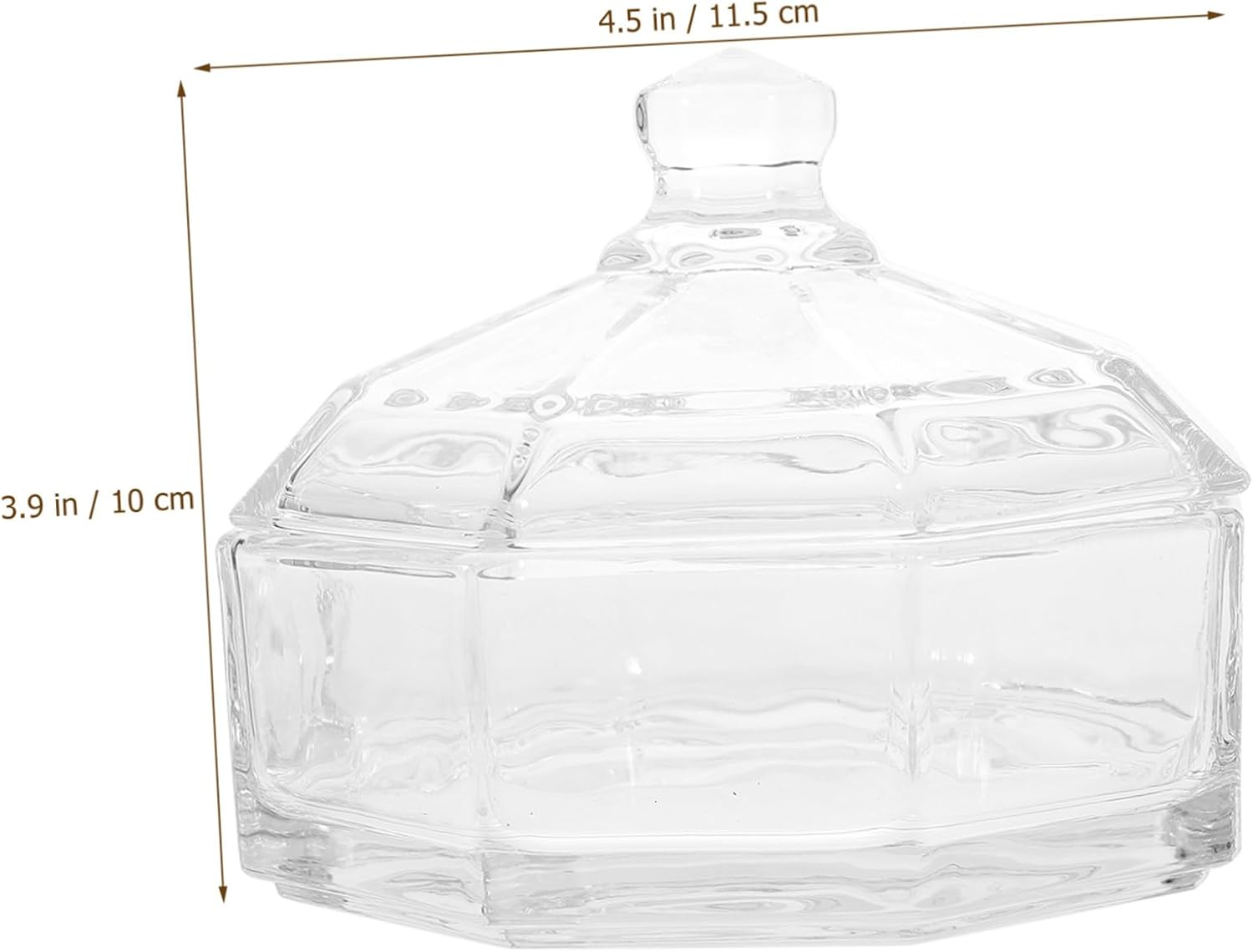 Zerodeko 2Pcs Glass Storage Boxes Retro Candy Containers Household Jars Kitchen Use Glass Jar Lid for Home Use image number 4