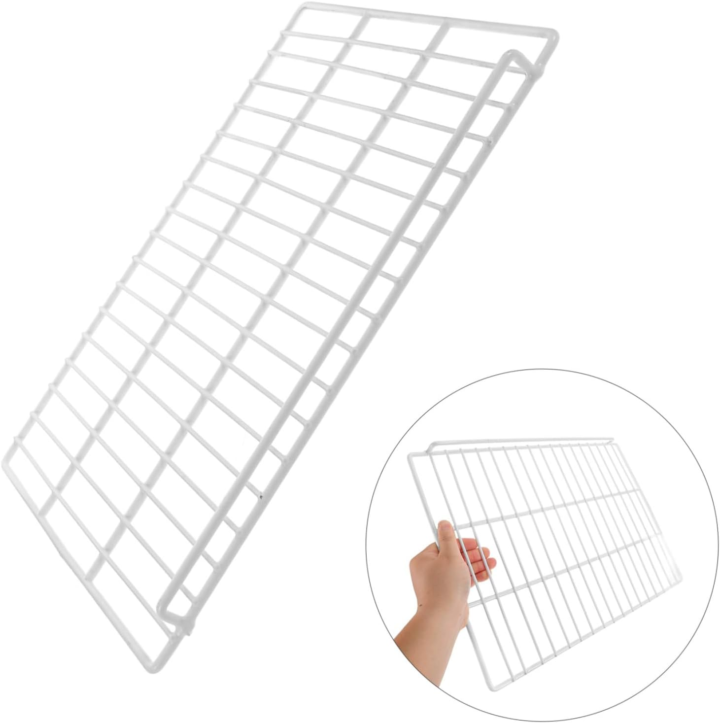 Commercial Freezer Refrigerator Iron Wire Divider with Mesh Design for Organizing Storage Space, White Shelf Partition 43.5X30CM image number 2