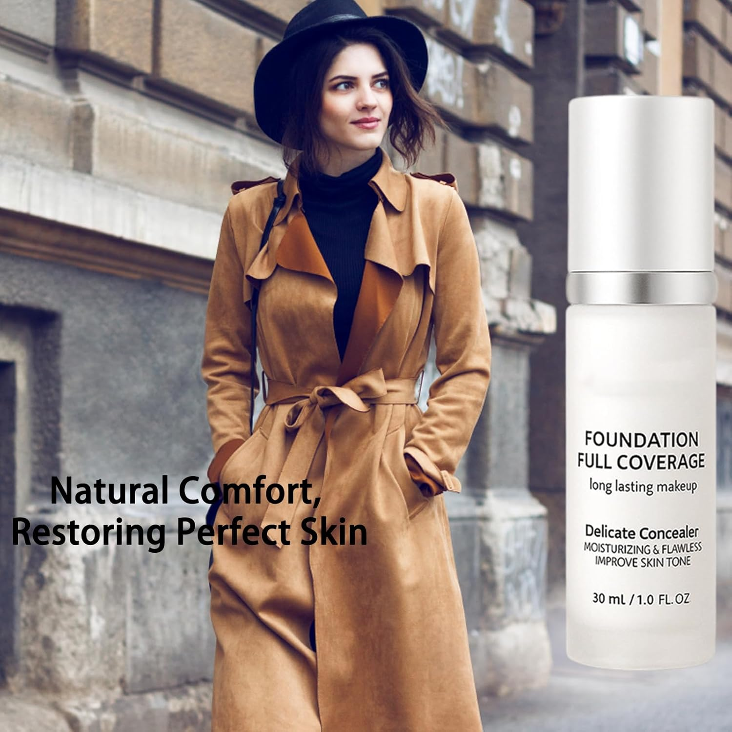 Foundation Liquid,Pack of 2, Colour Changing Foundation Makeup, White Foundation Liquid for Natural-Looking Finish, Travel-Friendly, 30Ml image number 3