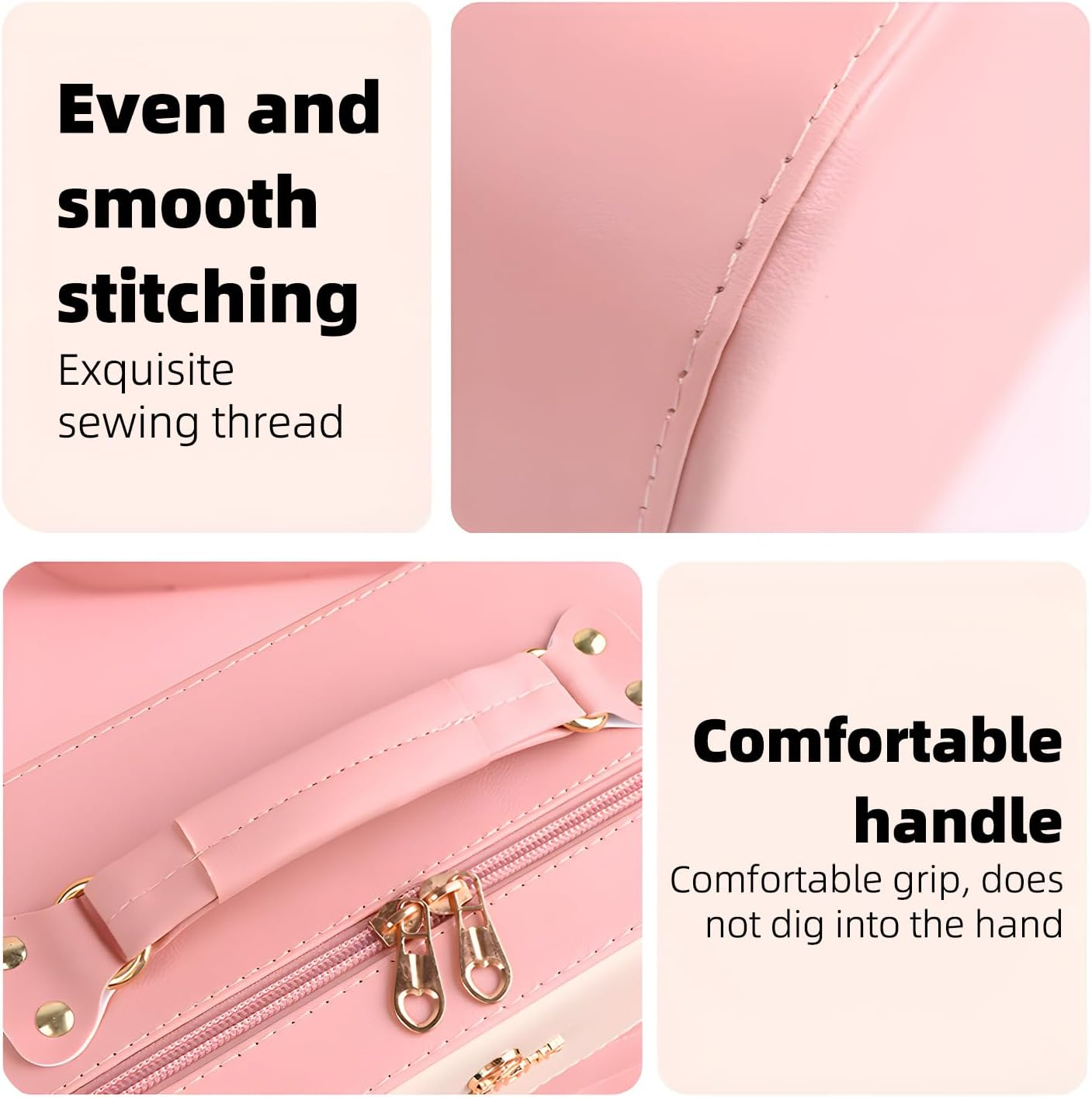 Checkered Makeup Bag, Cosmetic Bag image number 4