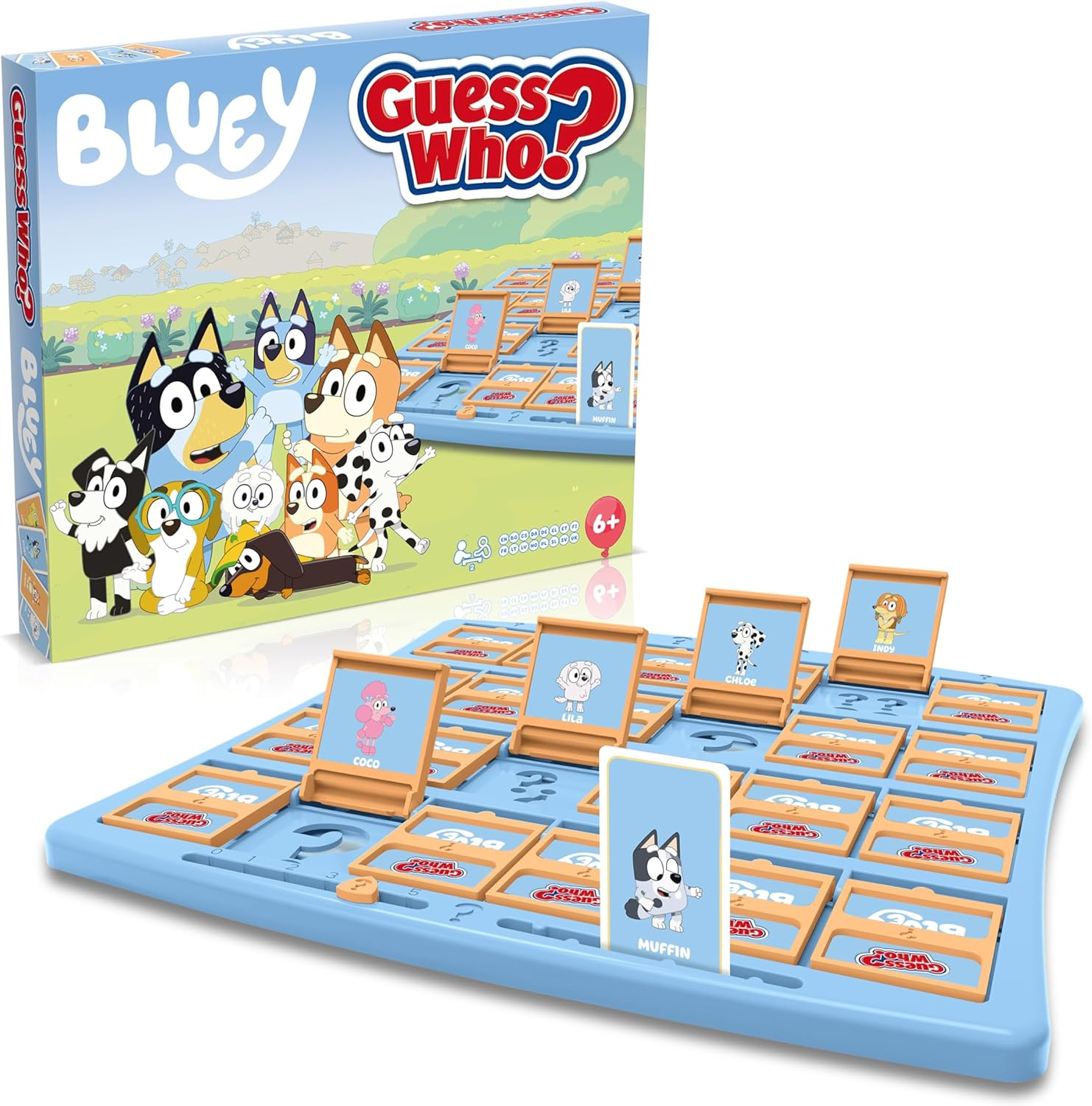 Winning Moves Guess Who? Bluey Edition - Guessing Board Game about Your Favourite Characters from Bluey - 2 Players Aged 6+ image number 5