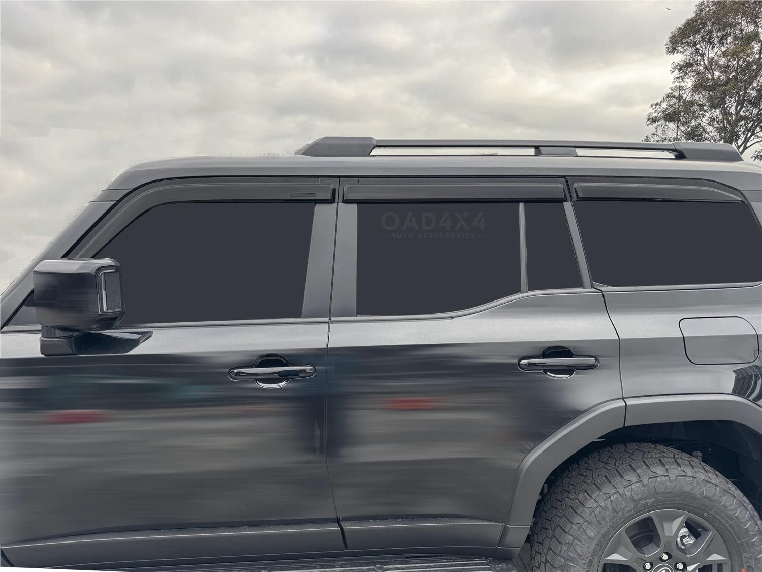 OAD4X4 Weathershields Compatible with Toyota Land Cruiser Prado 250 LC250 2024-Onwards, Weather Shields Window Visors Wind Deflectors Sun Rain Guard 6PCS Set image number 5