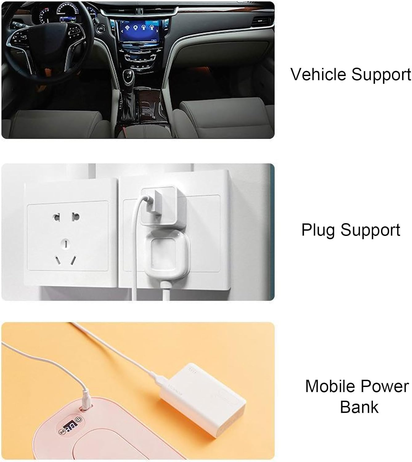 Baby Wipe Warmer, Portable USB Baby Wet Wipes Heater Dispenser Top Heating Plate Large Capacity Wipe Dispenser 5 Temperature Adjustment Diaper Wipe Warmer for Newborn Baby