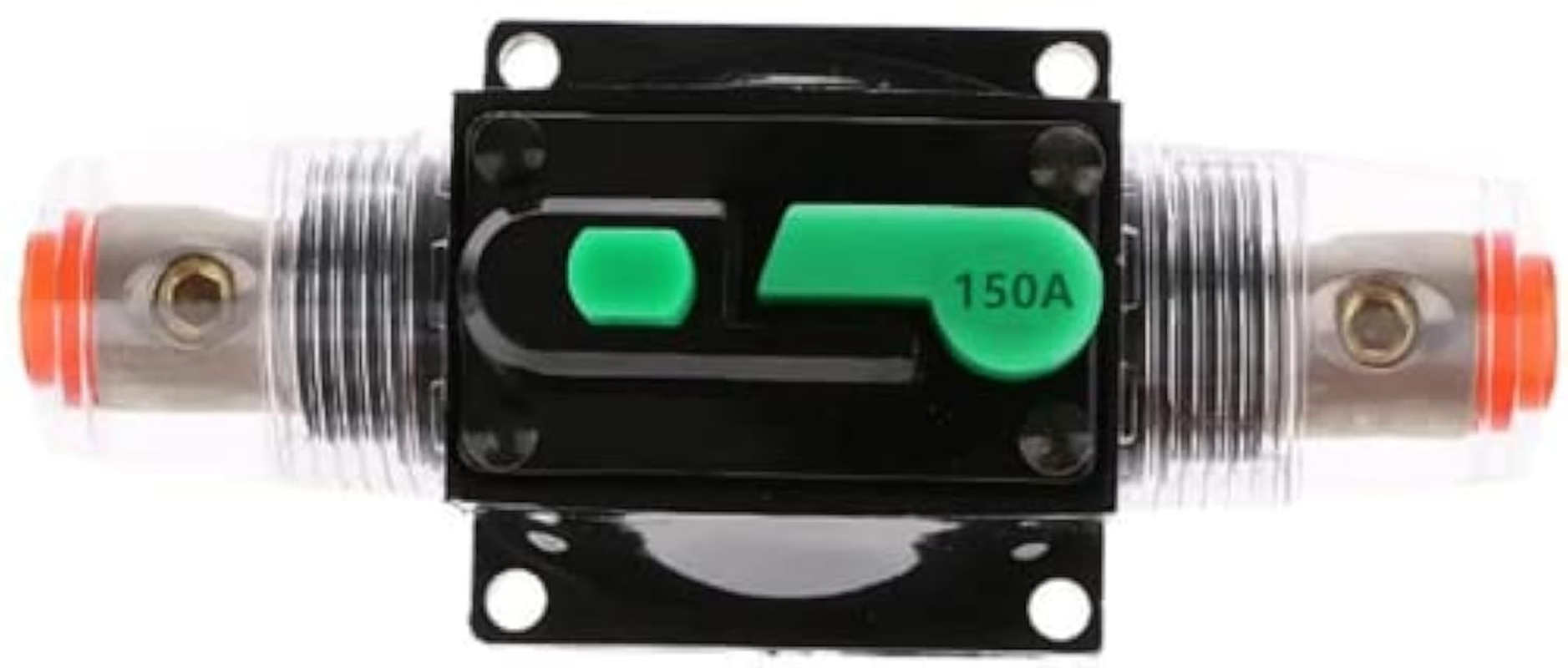 Auto Circuit Breaker,12V-48V DC Inline Auto Circuit Breaker Manual Reset Switch Automatic Fuse Holder Inline Fuse Block for Car Audio Solar Inverter System Protection 10X4X4CM (10A)