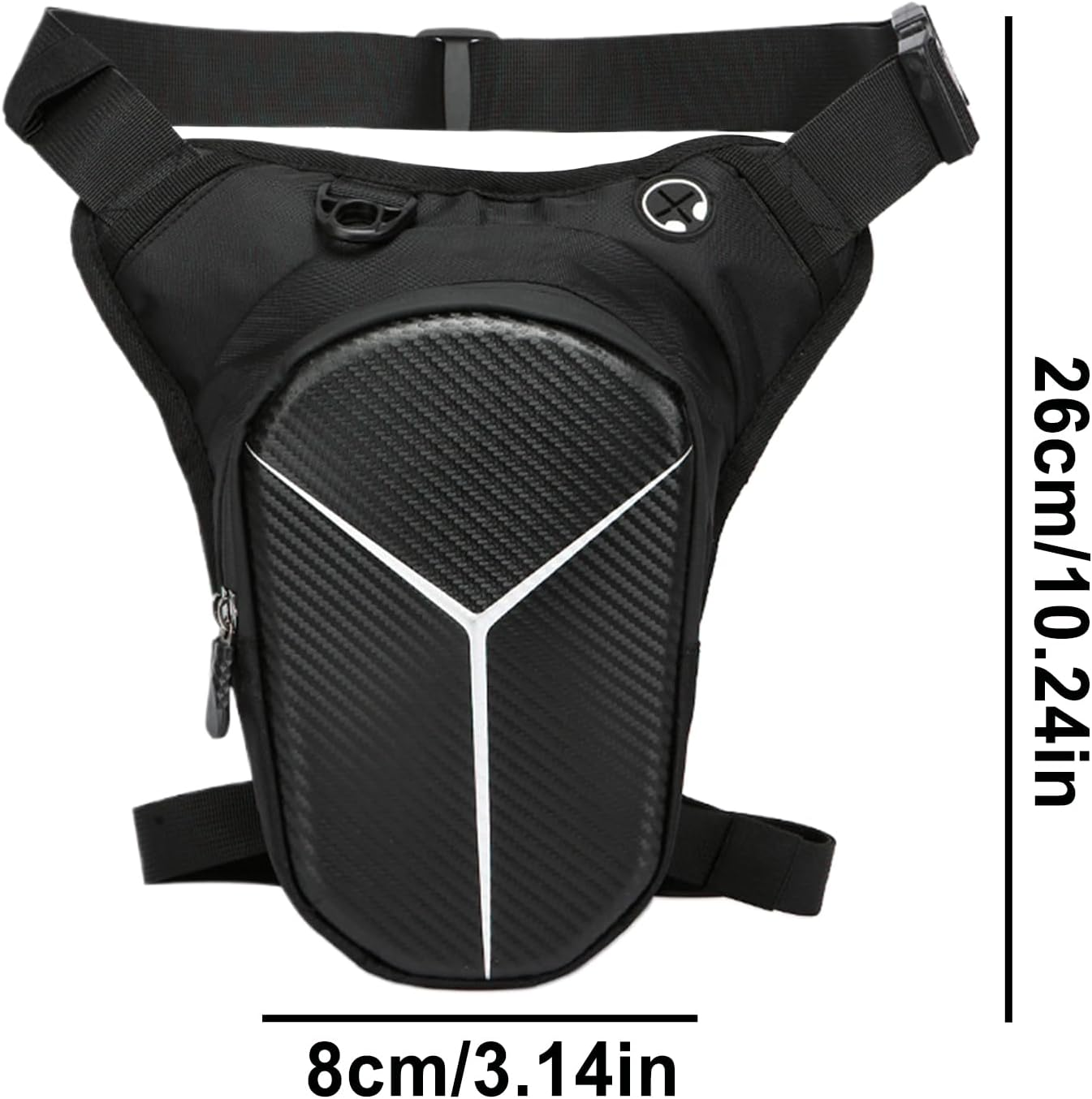 Thigh Bag Motorcycle - Leg Mounted Motorcycle Pouch,Adjustable Waterproof Quick Release Multi Purpose High Capacity Pouch for Riding Adventure Commuting Touring Camping image number 2