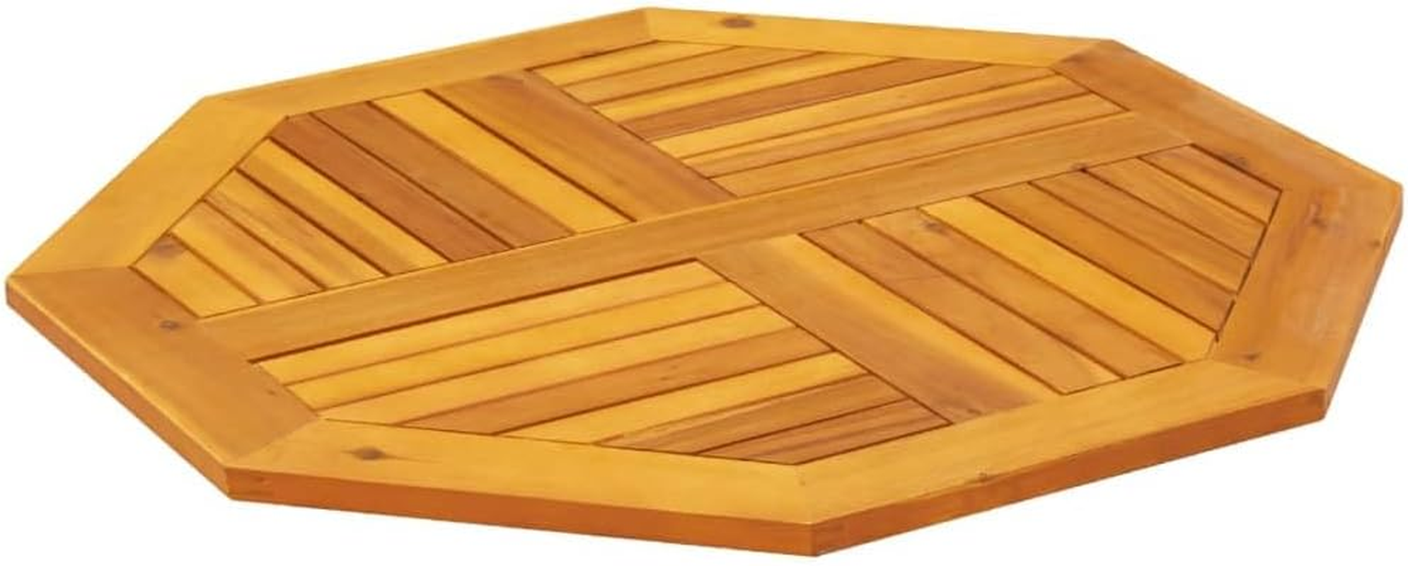 Vidaxl Table Top Replacement Board - Octagonal Solid Wood Acacia - Outdoor/Indoor Garden Dining Patio Furniture - 80X80X2.2 Cm - Brown image number 5