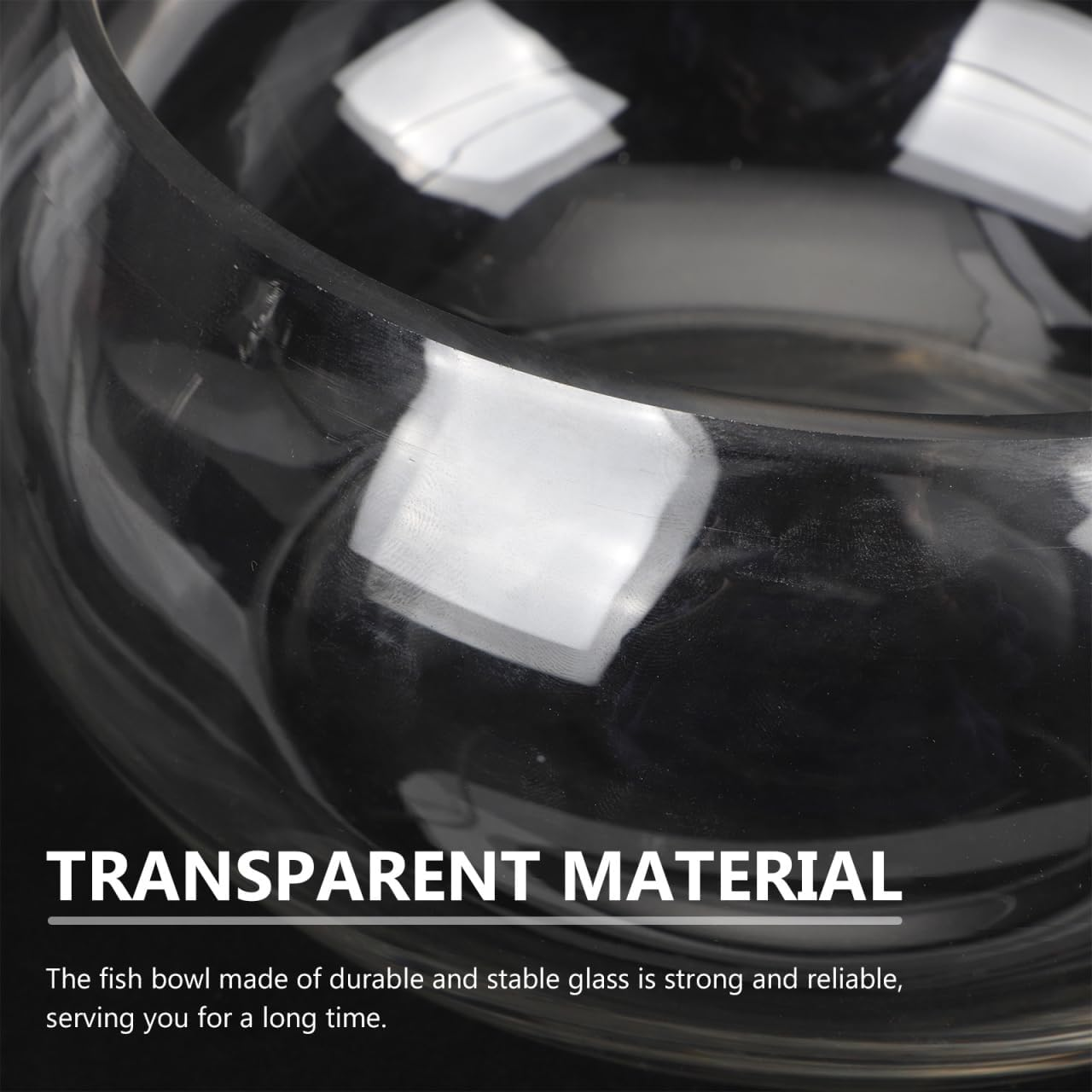 Kisangel Large round Glass Fish Bowl Transparent Glass Fish Tank Terrarium Bowls for Home Office Decoration Plant Vase Planter image number 2