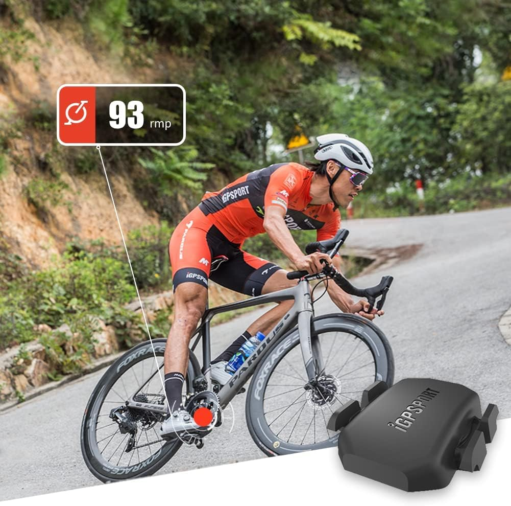 Igpsport CAD70P SPD70 Cadence Speed Sensor, Bluetooth ANT+ Bike Computer Wireless Cycling Sensor, IPX7 Waterproof, Compatible with GPS Bike Computer/Zwift/Ua Run/Openrider/Wahoo - Spd70 Speed Sensor image number 4
