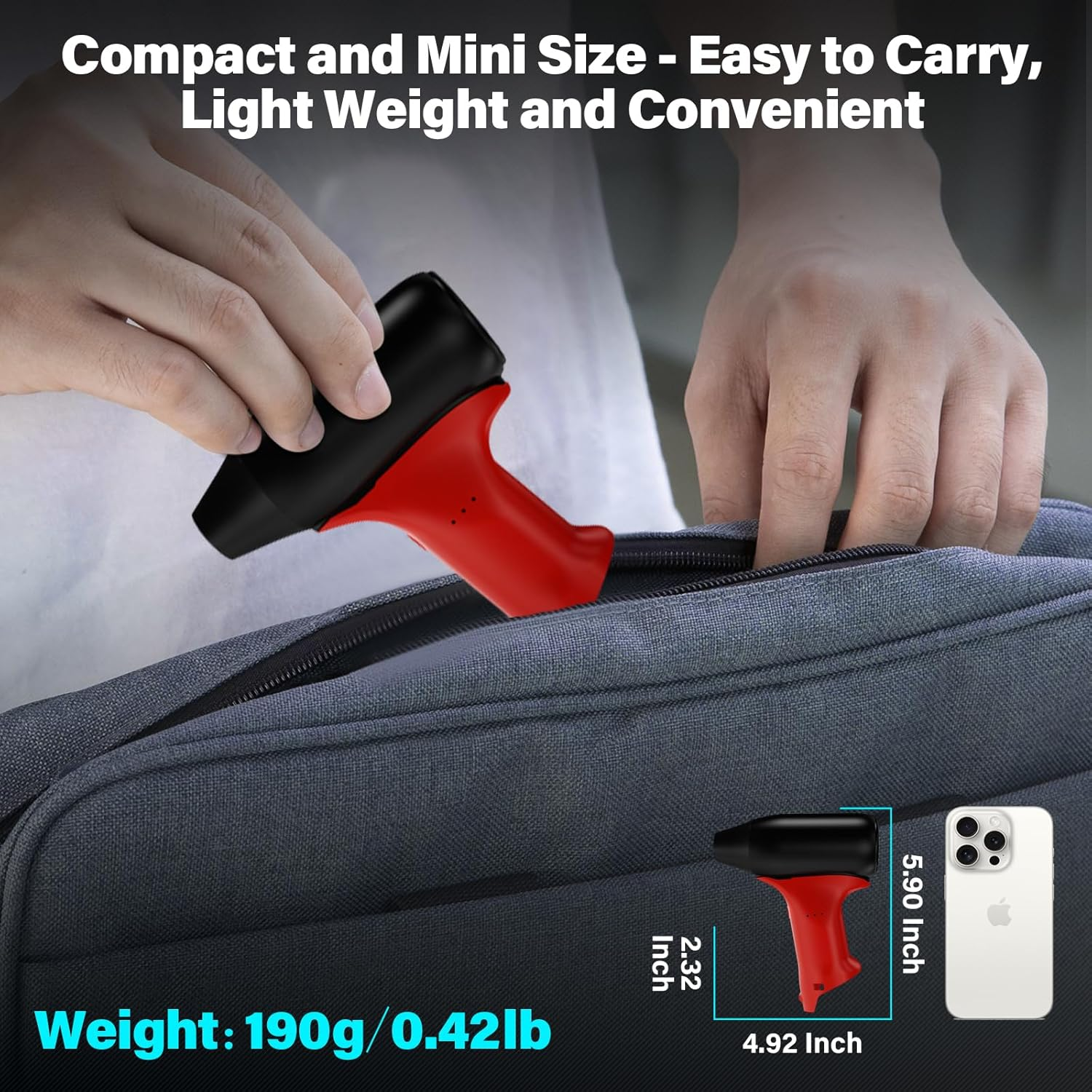 For Milwaukee M12 12V Lithium Battery Powered Jet Dry Blower, 130000RPM Compressed Air Duster, 3 Gear Adjustable Air Duster, Jet Fan Mini Blower for Tools, Car, Computer, Keyboard(No Battery)