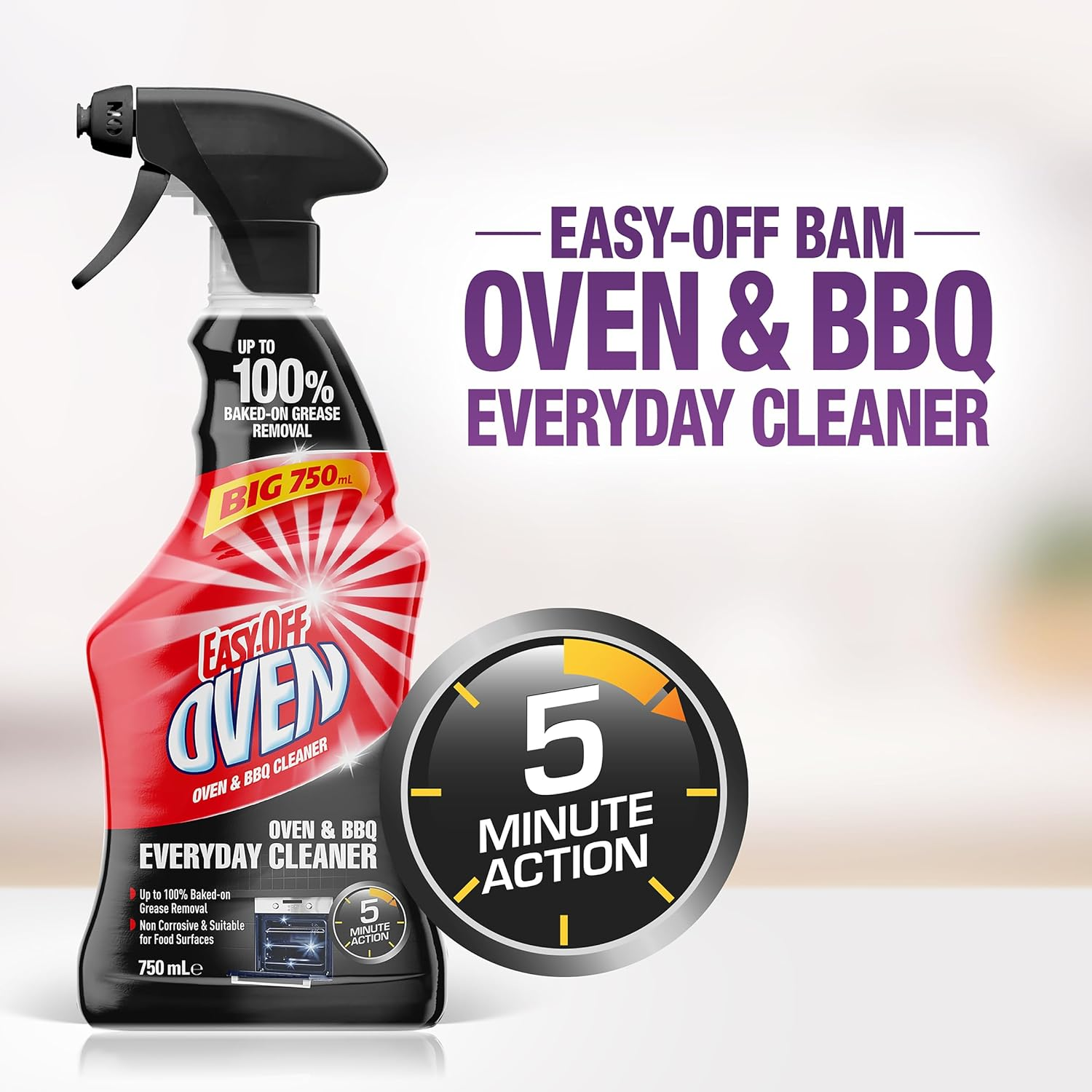 Easy off Bam Oven & BBQ Everyday Cleaner Trigger Spray 750 Ml image number 1