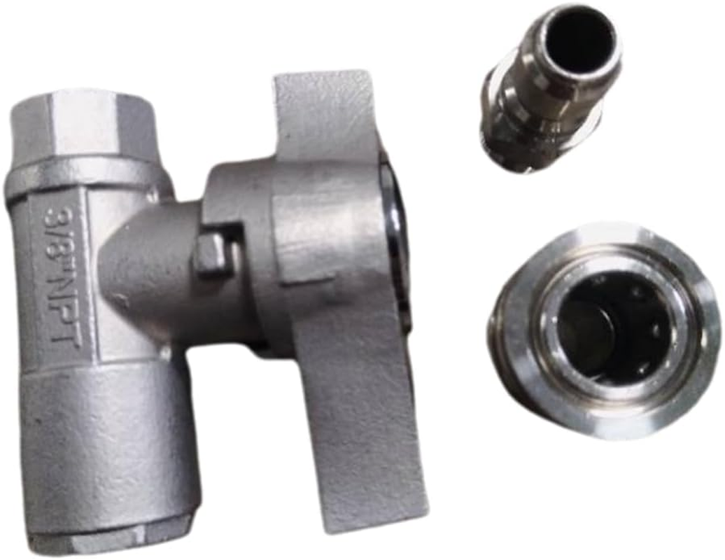 Ball Valve Pressure Washer, 3/8Inch Quick Connect Ball Valve for Power Washer Hose, High Pressure Ball Valve, 5000 PSI