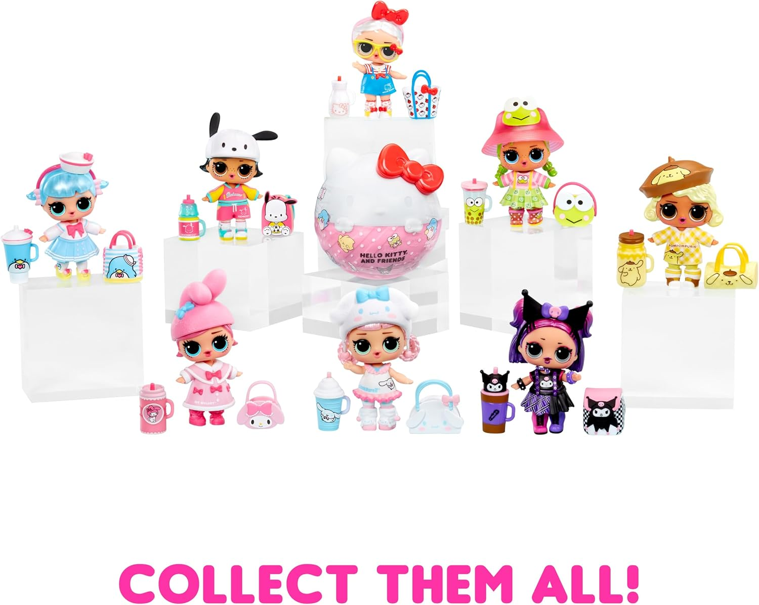 L.O.L. Surprise! Loves Hello Kitty and Friends - 1 Doll with 7 Surprises, Random Assortment, 8 Limited Edition Tots to Collect, Ideal Present for Kids Ages 4+ image number 4