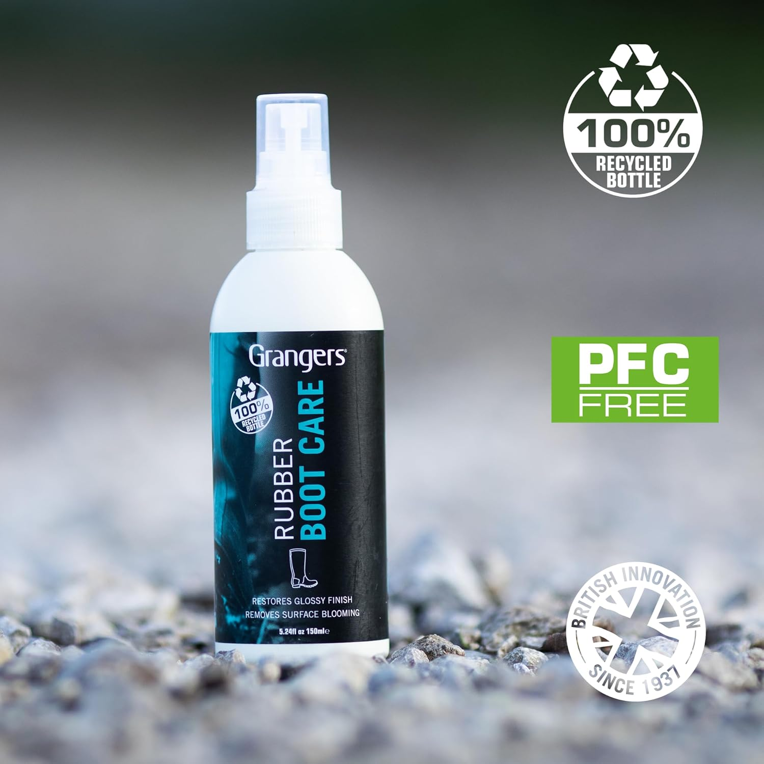 Grangers Rubber Boot Care | 150Ml | Restores the Shine and Removes Blooming on Rubber Boots image number 3