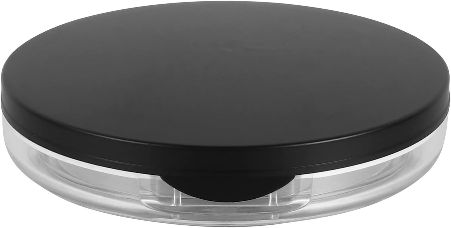 Minkissy Makeup Powder Puff 2Pcs Powder Compact Container, Plastic Empty Makeup Loose Powder Case with Puff and Elasticated Net Sifter Cushion Puff