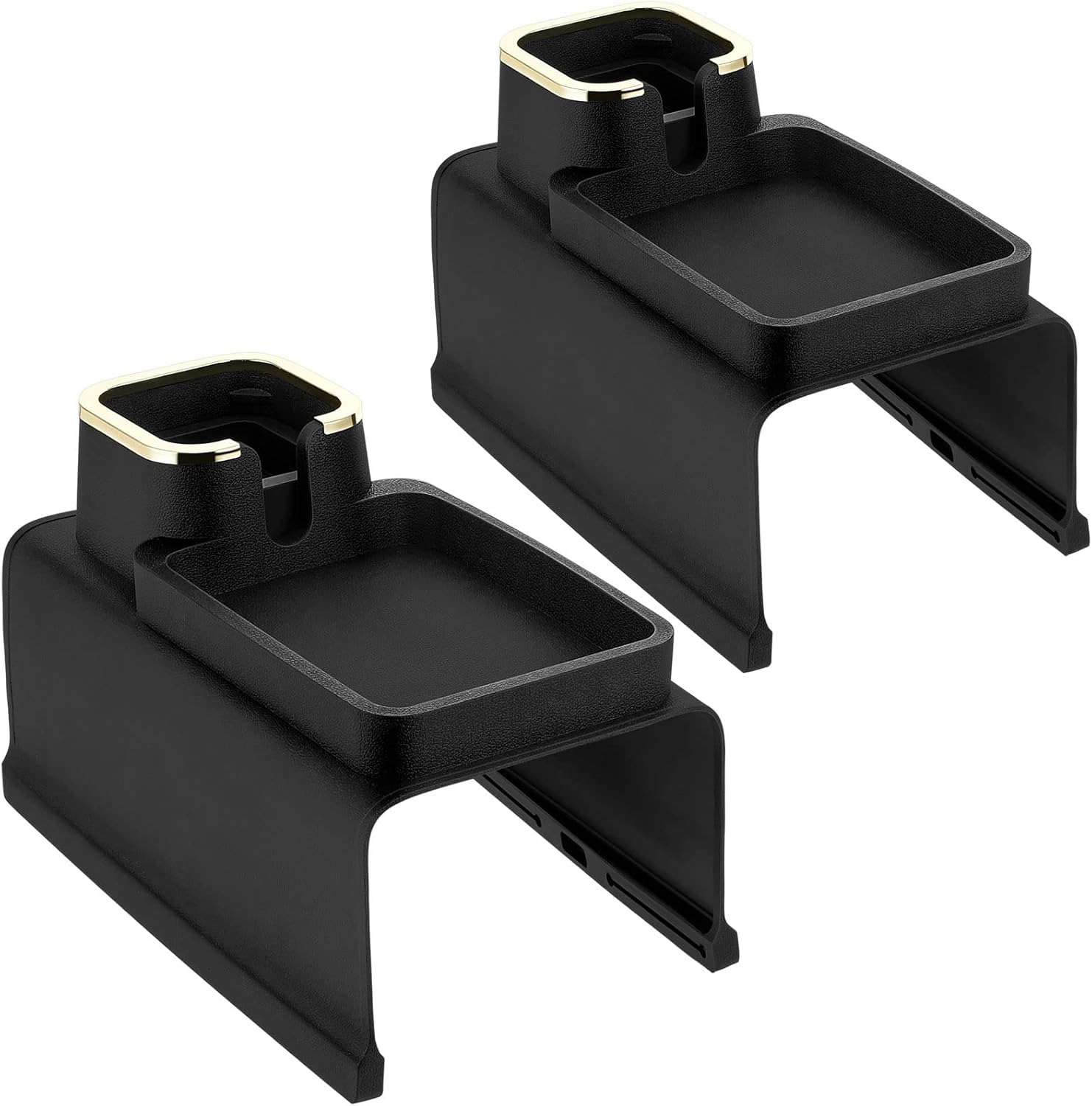 Tessco 2 Pack Couch Cup Holder anti Slip Recliner Table Tray Silicone Sofa Armrest Tray Weighted Couch Arm Table anti Spill Couch Drink Holder Cozy Couch Tray for Chair (Black,12.6 X 16.34 Inch)