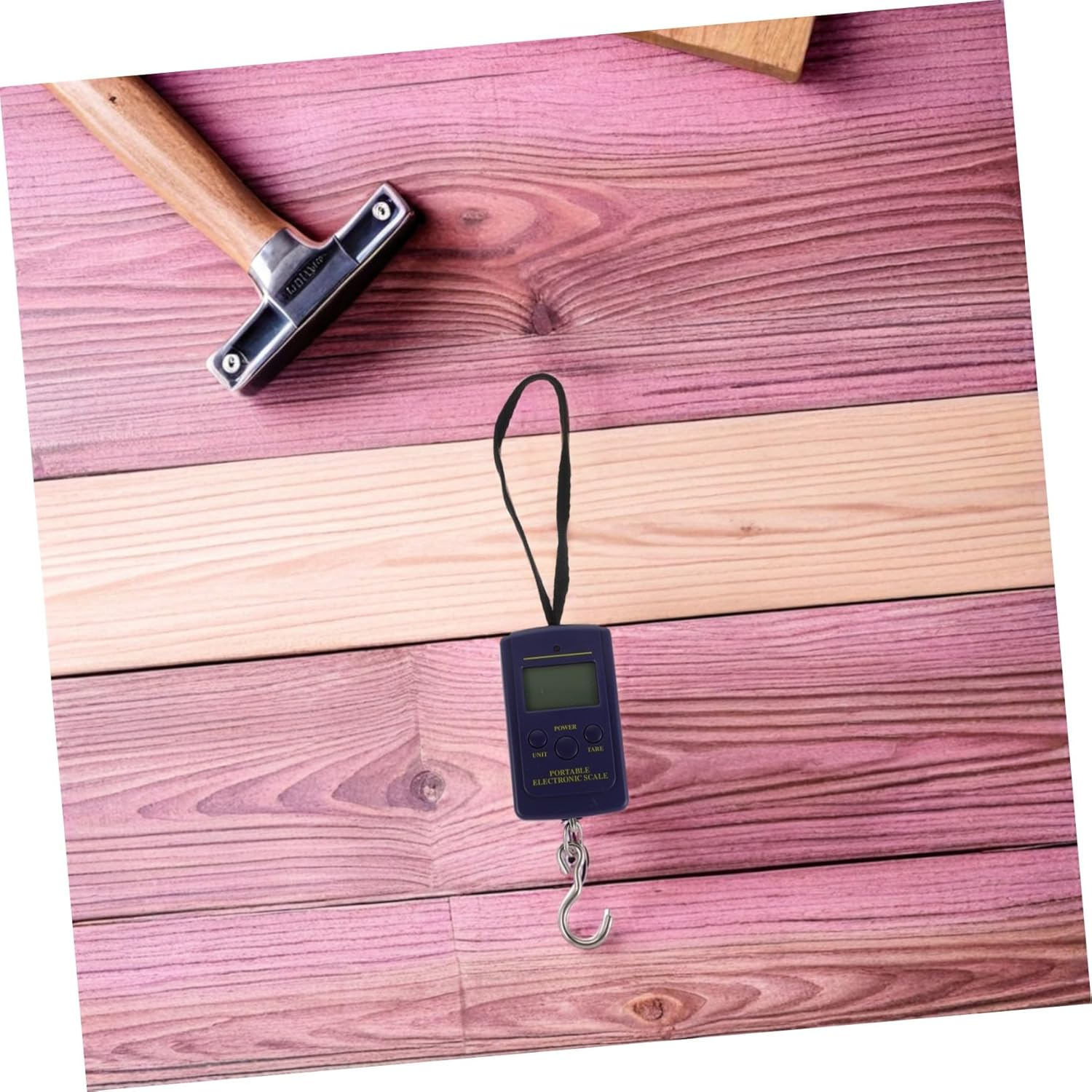 HANABASS 40Kg Portable Electronic Scale for Luggage Capacity Blue Backlight LCD Display Travel Fishing Hanging Scale for Accurate Weight Measurement image number 1