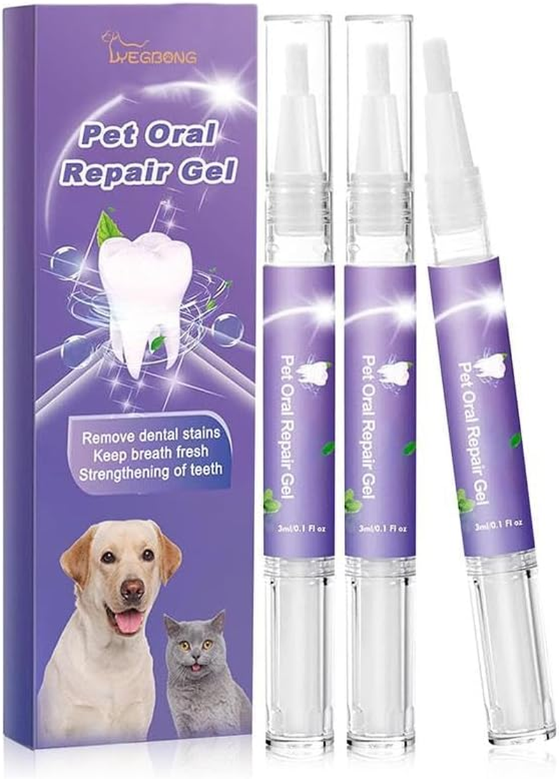 3PC Pet Oral Repair Gel Teeth Brushing Cleaner Gel Natural Dog Toothpaste Gel Eliminate Bad & Pet Freshener Breath Cats for Dogs Pets Breath Tooth for Freshener Pets Dogs Cleaner Oral Gel Clea image number 4