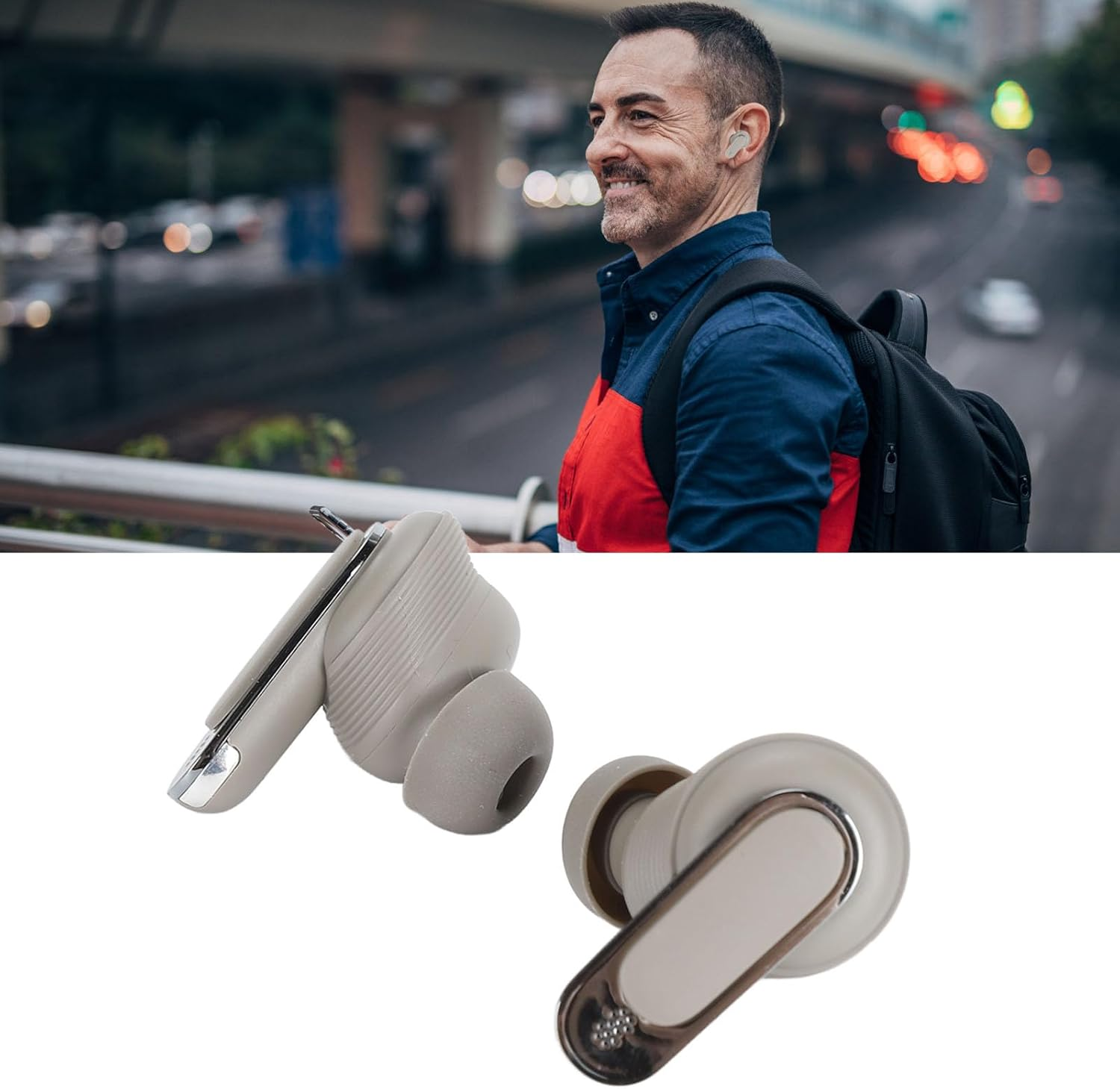 Dpofirs Voice Translator Earphones, Noise Reduction, Support of 74 Languages with 70 Accents Online, 4 Translation Modes, Wireless Translation Headset for Business image number 2