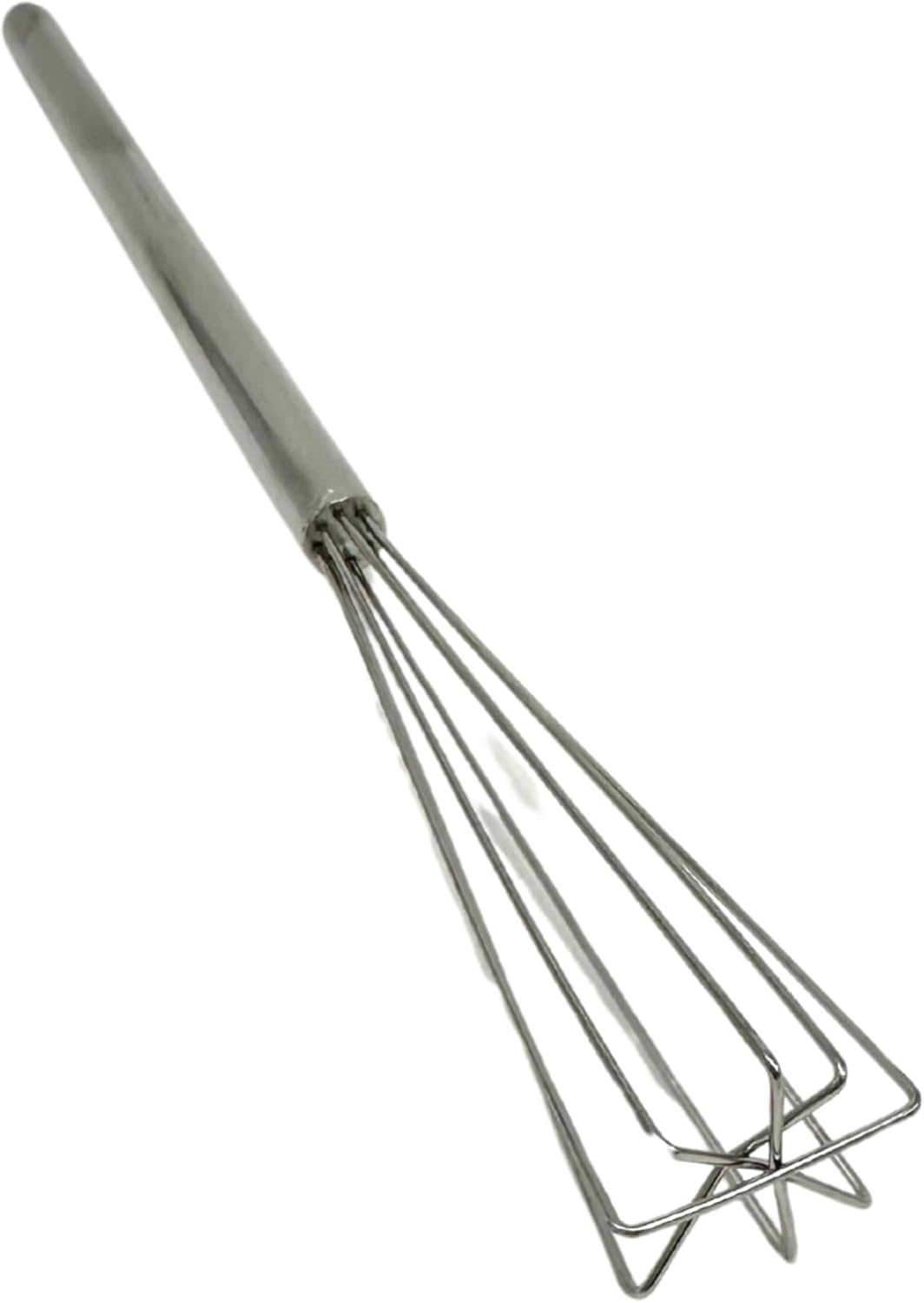 Rattleware 10.25" Long-Handle Silver Espresso Whisk - Perfect Coffee Distribution, Stainless-Steel Triangular Design, Ideal for Commercial & Home Use