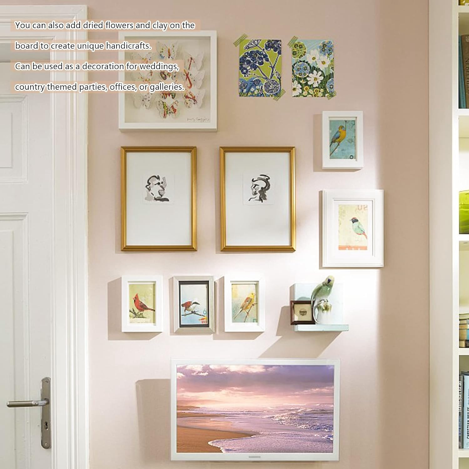 Elqater 10 Pcs 5.5X7Inch Wood Panel Boards, Unfinished Wood Canvas Wooden for Painting, Arts, Pouring Use with Oils, Acrylics image number 5