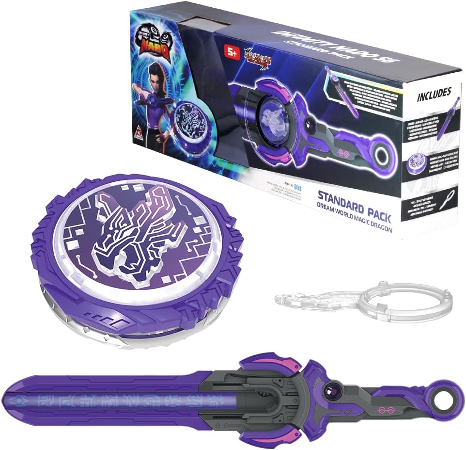 Infinity Nado Spinning Top for Children Metal Toy Boys, Battle Tops Spinning Top Launcher Toy Boys, Spinning Tops Boys from 5 6 7 8 9 10 11 12 Years, Standard Pack Magic Dragon image number 4