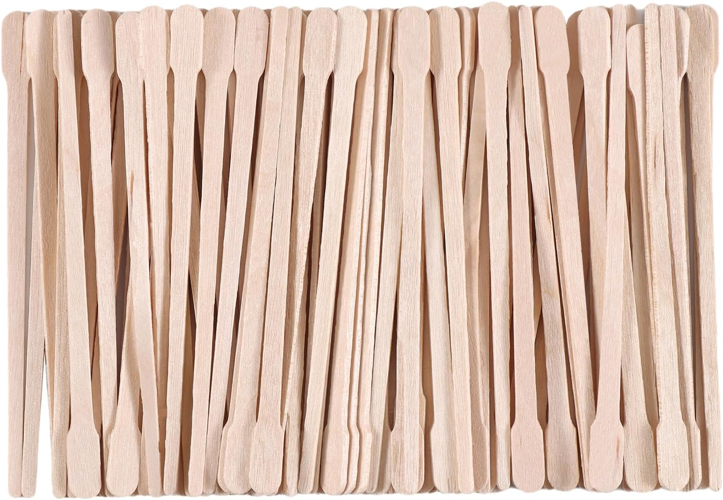 500Pcs Small Wooden Wax Sticks - for Body Legs Face and Small Sizes Eyebrow Waxing Applicator Spatulas Craft Sticks for Hair Eyebrow Removal (88Mm round Head) image number 5