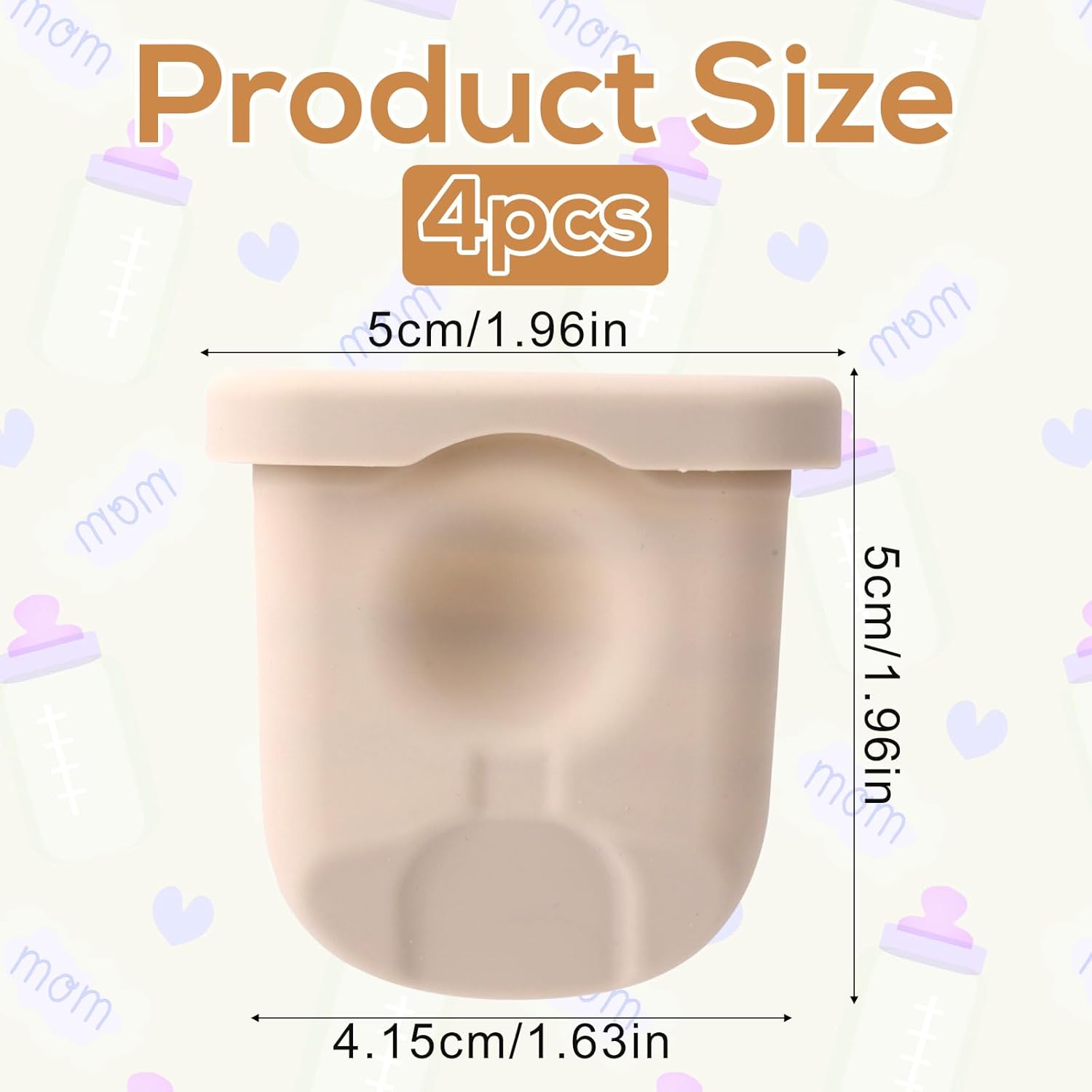 4Pcs Replacement Diaphragm for Eufy Wearable Breast Pump E10/S1/S1 Pro, Soft Silicone Breast Bump Parts Accessories