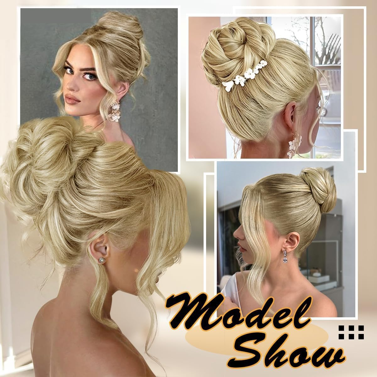 2PCS Messy Bun Hair Piece Curly Bun Hair Piece Hair Bun Extension Bun Wigs for Women Hair Accessories