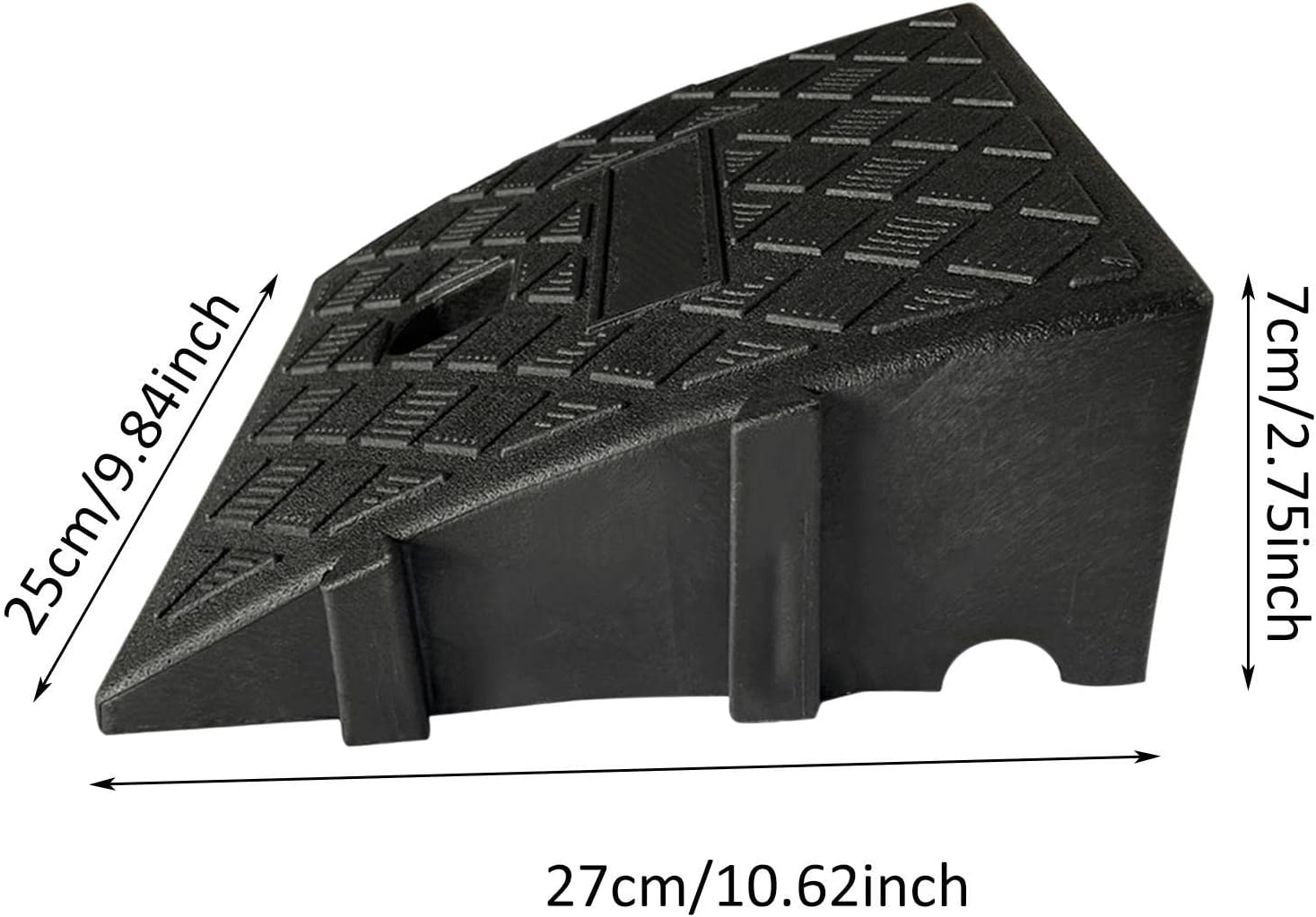 Curb Ramps for Sidewalks | Heavy Duty PVC Ramps for Driveway - Curb Ramps for Motorhome, Truck, Shed Ramps, Pets, Wheelchair Threshold image number 2