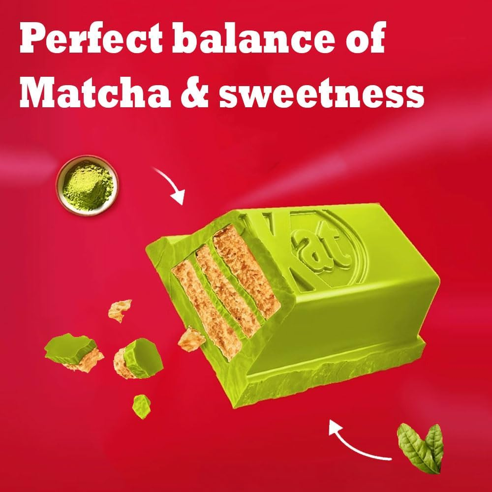 Nestle Kit Kat Green Tea Wafer Fingers in Green Tea 136 G (18 X 17 G) image number 3