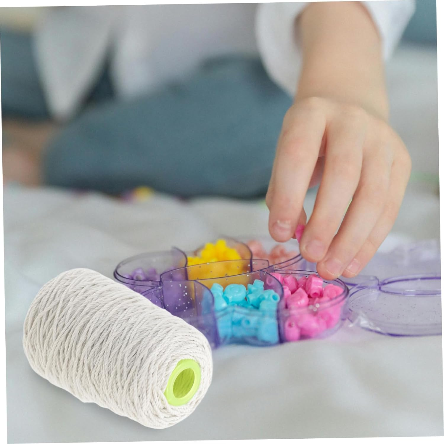 BUTIFULSIC 1.8Mm Thick Cotton Garden Twine Heavy Duty Cotton Rope for Crafting Packaging and Gardening DIY Supplies 200 Meters image number 6