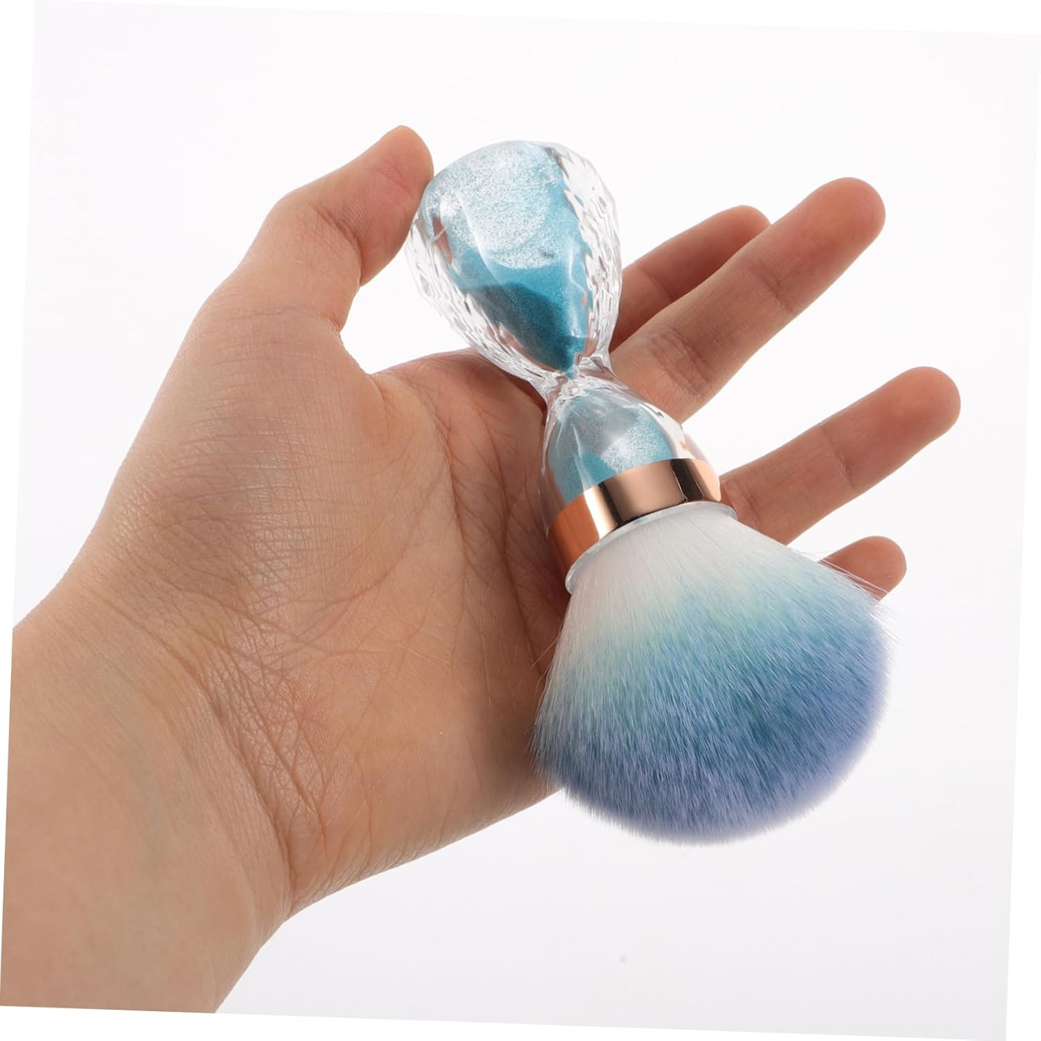 Healeved Nail Art Cleaning Brush Soft Head Dust Collector Brush for Makeup Powder Nail Polish Remover image number 4