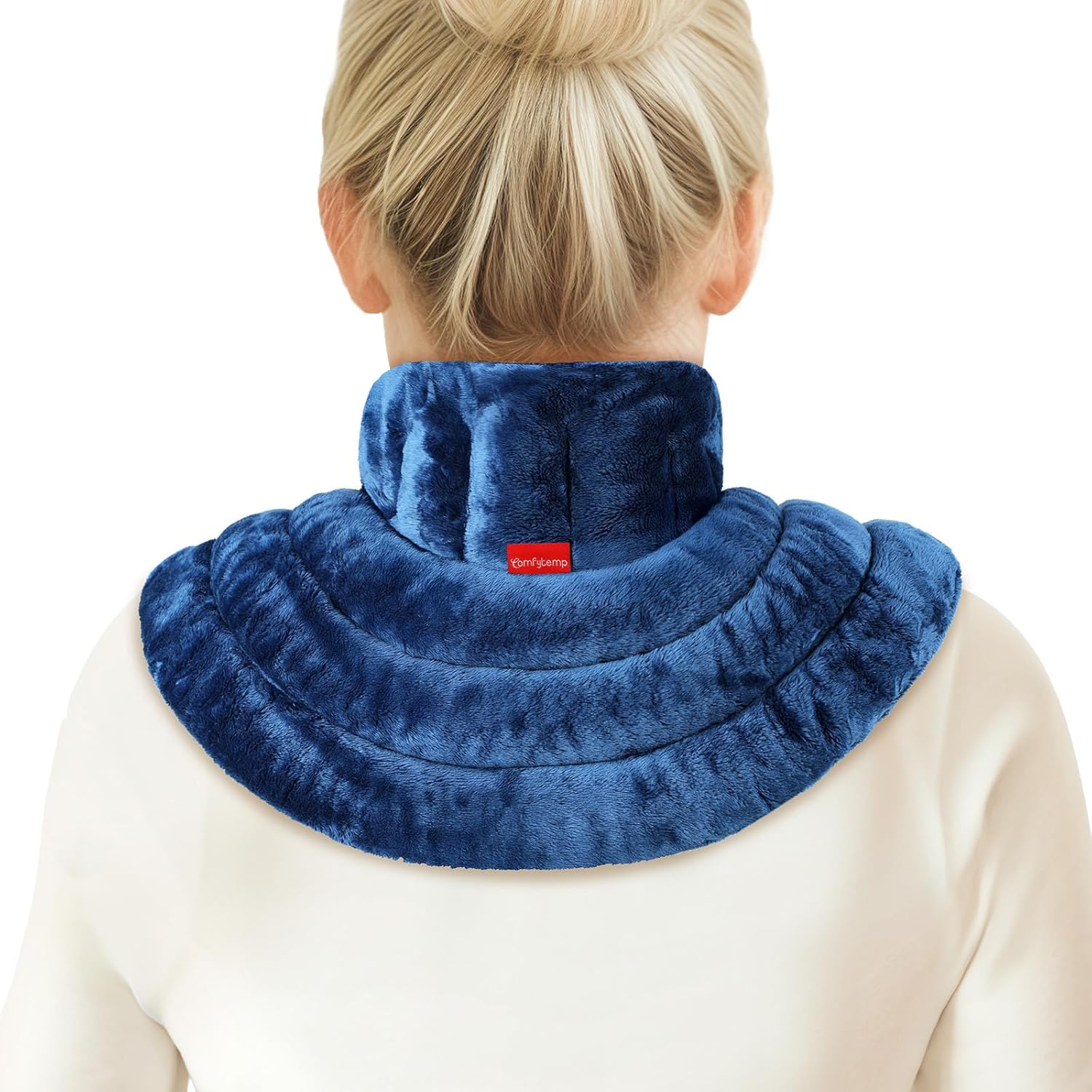 Comfytemp Microwavable Heating Pad for Neck and Shoulders, Ideal Presents for Father, Reusable Weighted Heat Pack,Moist Heating Pad for Neck Shoulder, Cramps, Physical Therapy for Muscle Aches