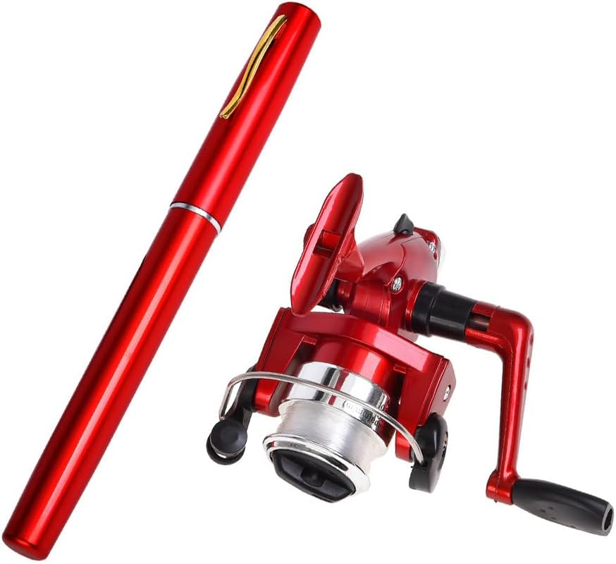 Pen Fishing Rod Reel Combo Set Premium Mini Pocket Collapsible Fishing Pole Kit Telescopic Fishing Rod with Spinning Reel image number 3