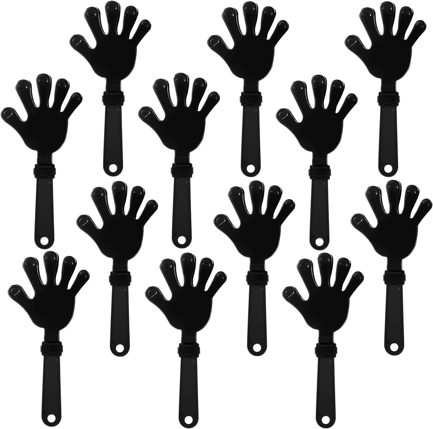 ZCYSRLQIN 12 Pcs Lime Green Hand Clappers 7.5 Inch Clappers Noisemakers Noise Makers Party Favors Plastic Clapper Sporting Events Cheers Ball Dance Basketball Football Noisemakers（Lime Green）