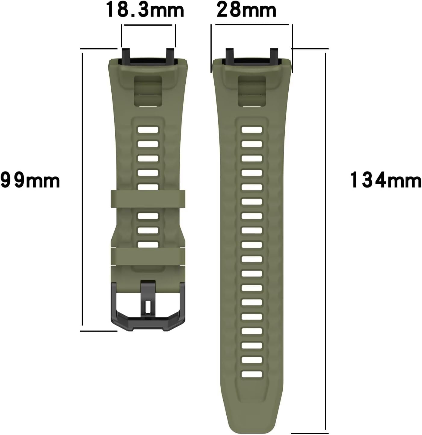 FTRONGRT Strap Compatible with Amazfit T-Rex 3, Soft TPU Silicone, Comfortable Replacement Watch Strap Compatible with Amazfit T-Rex 3. image number 3