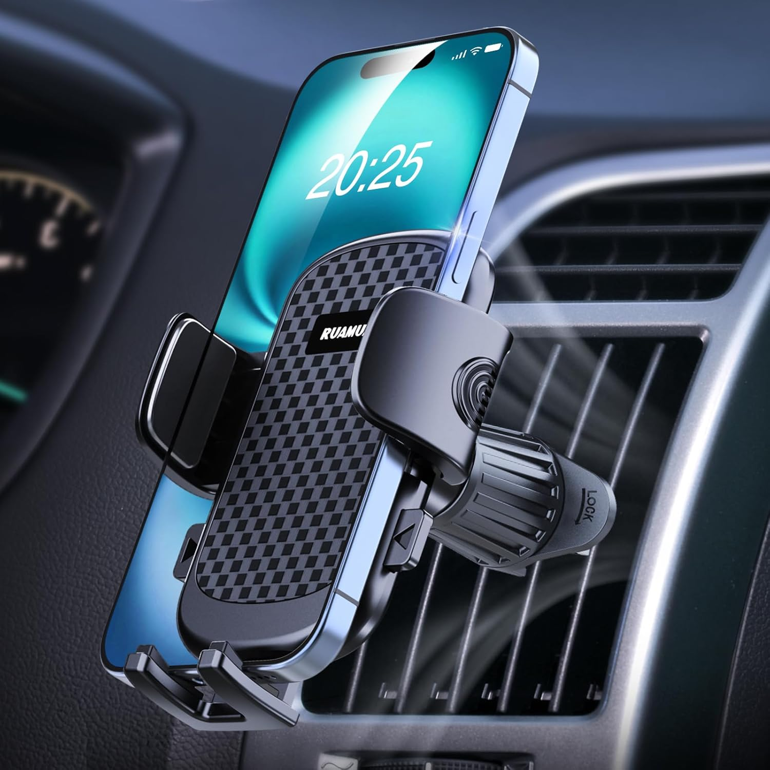 【2025 New】 Phone Holders for Your Car Vent Extended Metal Hook【Ultra-Stable】【Wider Clamp & Fit Thicker Case】 Cellphone Car Mount for Iphone 16 Pro Max 15 plus 14 13 12 Android Samsung S24 Ultra Pixel image number 4